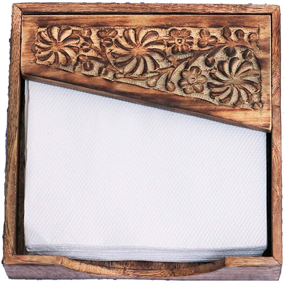 Wooden Napkin Holder for Dining Table, Tissue Paper Stand | Restaurant & Hotel