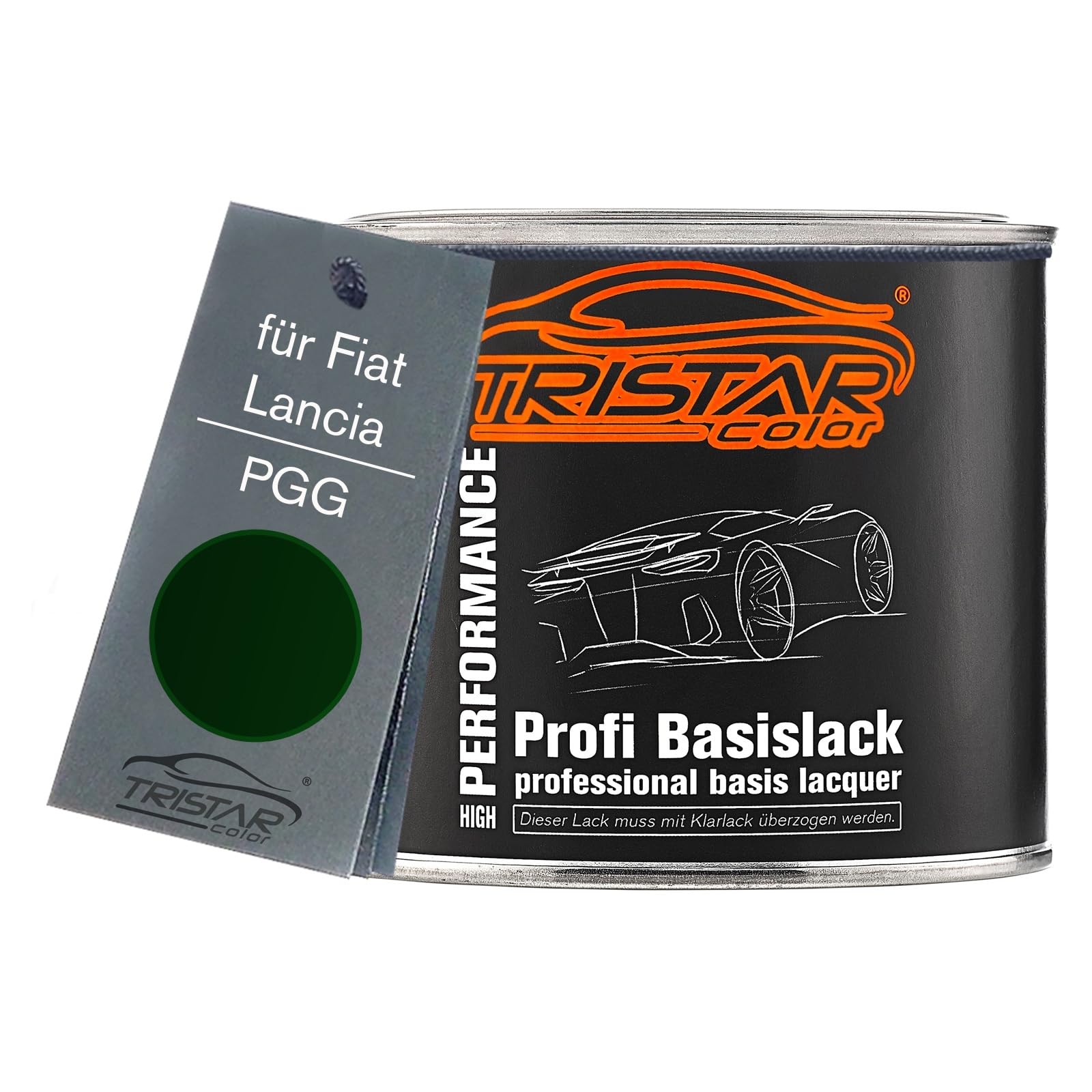 TRISTARcolor Car Paint Can ready-to-spray for Fiat/Lancia PGG Verde Toscana Perl Base coat 0.5 litre