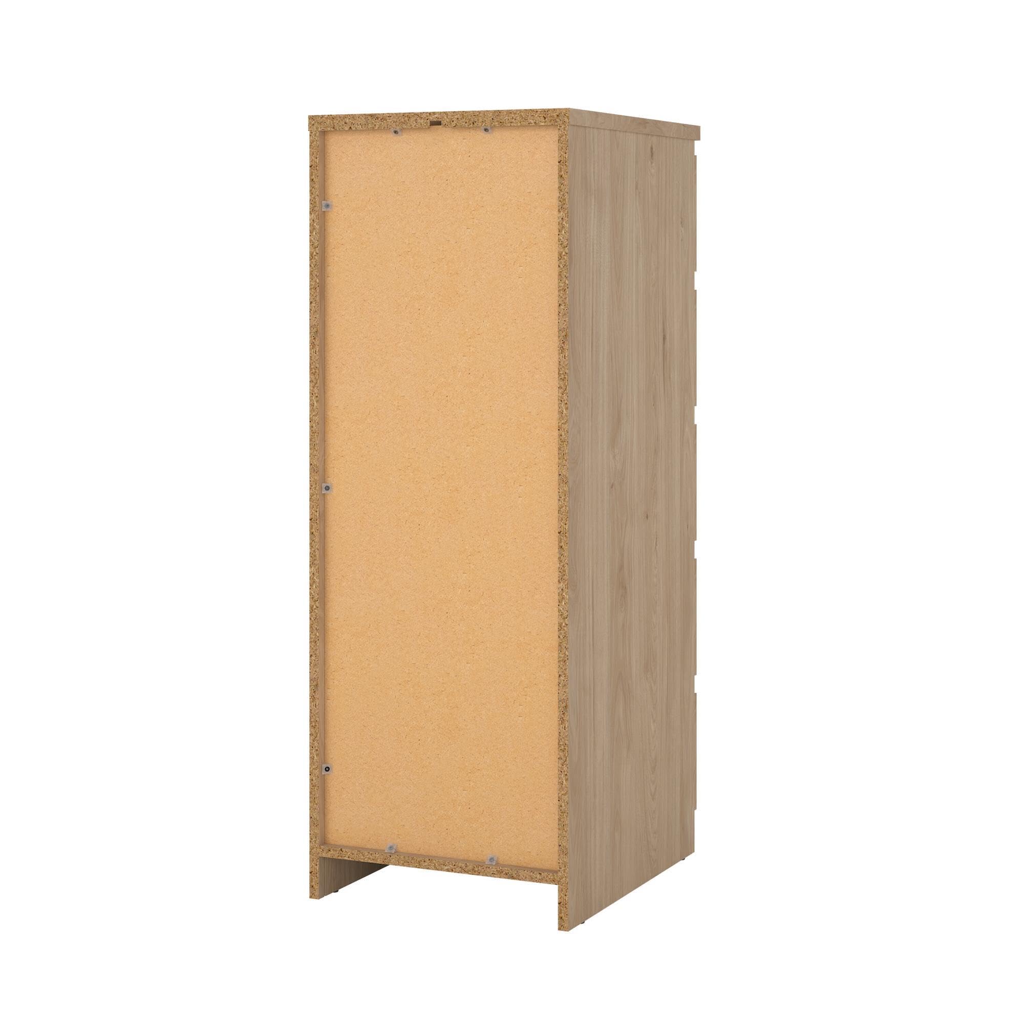Cómoda, Cajonera Dormitorio SIL Oak con 5 Cajones, Color Jackson Hickory, 41 x 50 x 112 cm