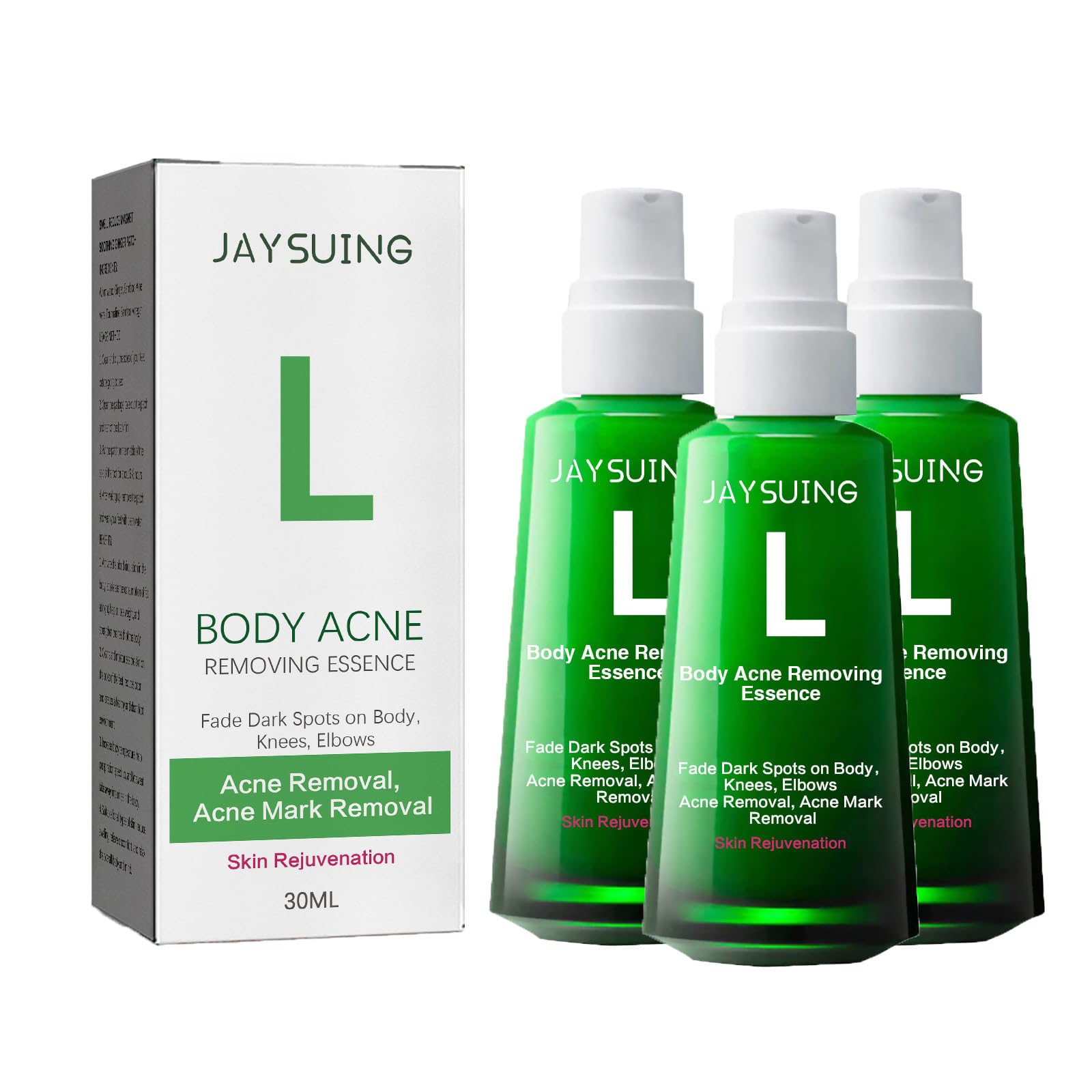 Anti-Acne Serum, Anti-Acne Serum, Whitening and Lightening Serum, Eliminate Acne, Treat Acne, Lighten Spots, Brighten Skin Tone, Suitable for Face and Body, Cure Acne Skin, 30ML (3PC)