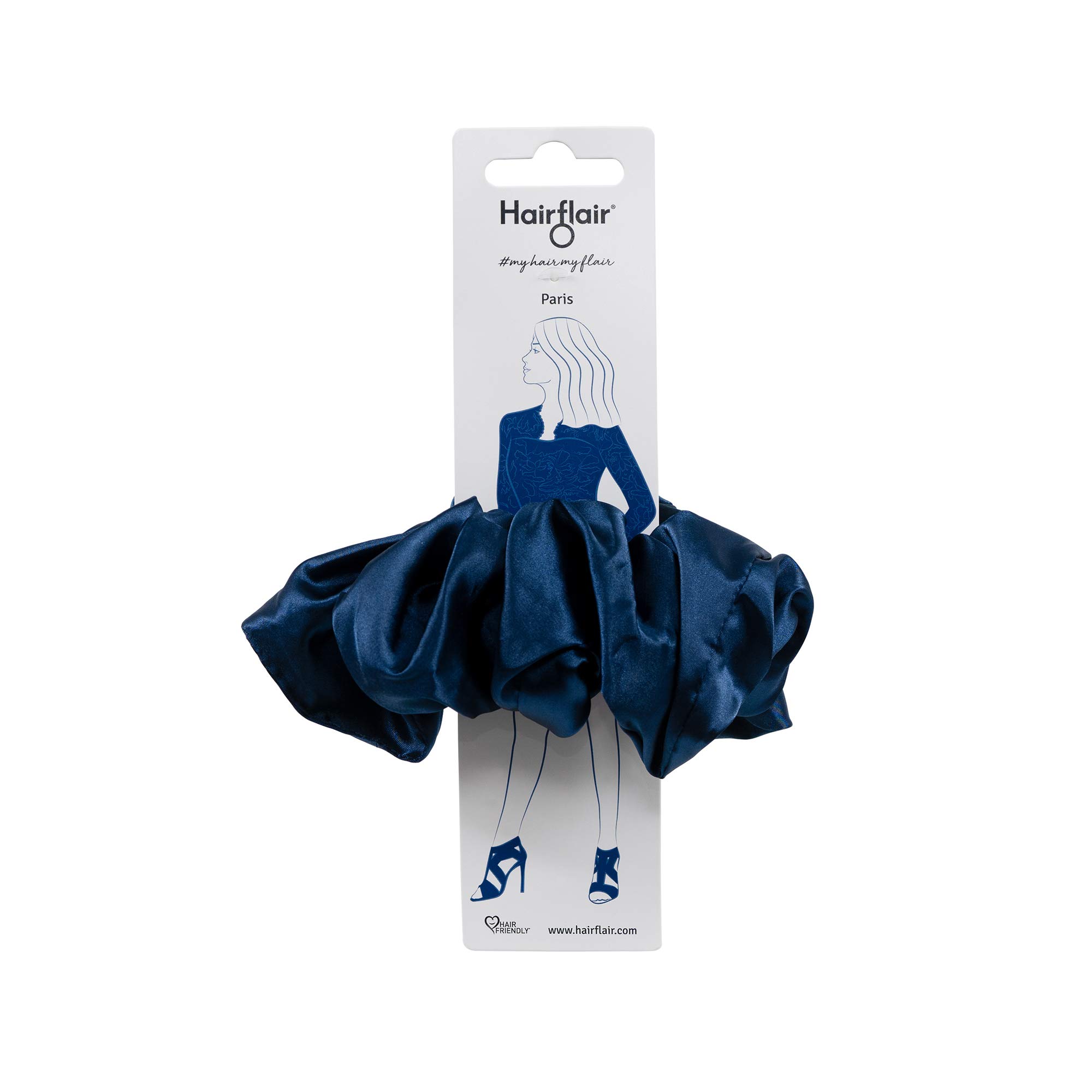 CurlformersHair Flair Oversized Scrunchy (Navy)