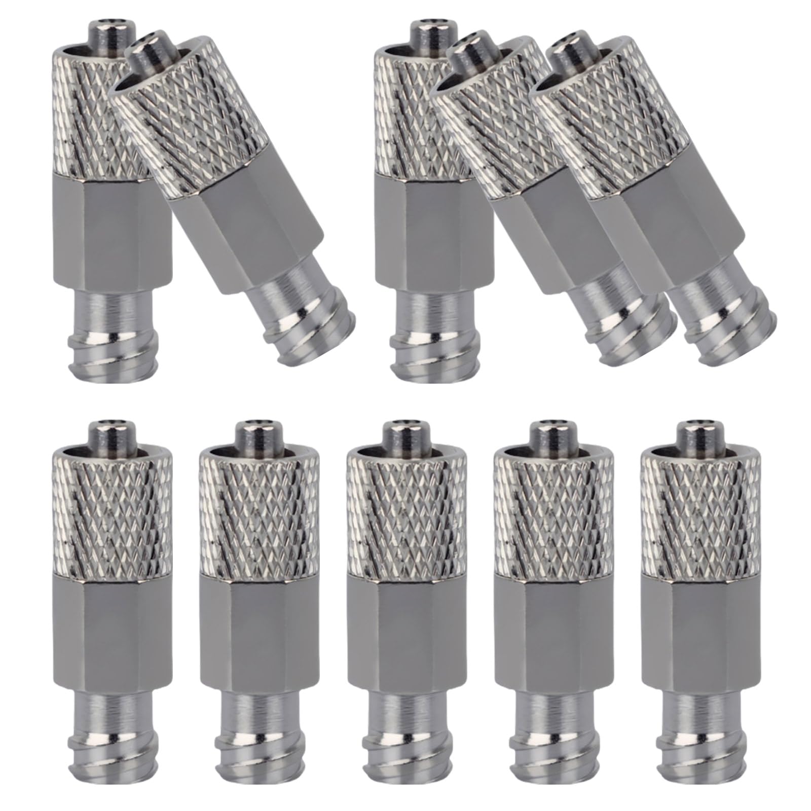 5pcs / 10pcs Durability Metal Threaded Syringes Connectors Ensuring Reliability Link for Electronics Enthusiasts Users Stable Connection