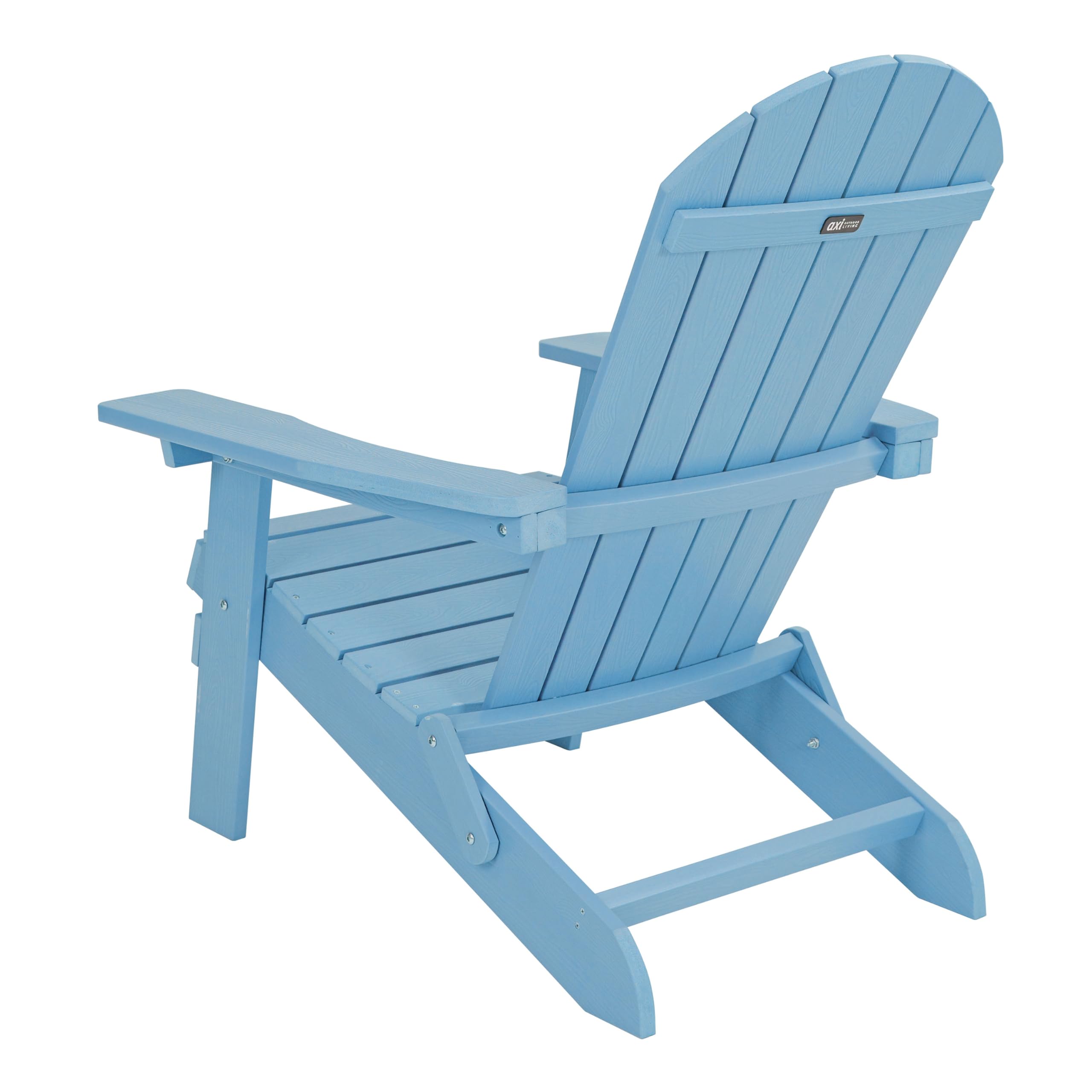 AXI Claire Sedia Adirondack plastica azzurra 84,5 x 77 x 95,5 cm sedia da giardino a sdraio