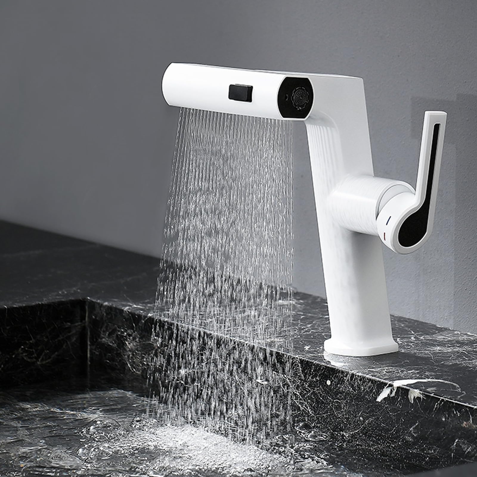 Grifos para Lavabos de Baño con Ducha Extraible Monomando Grifo Extraible Pileta Baño 3 Modos,cromado