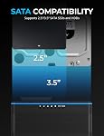 SABRENT M.2 SSD Pièce jointe, NVMe et SATA 2.5" 3.5" disque dur, SSD HDD M2 Convertisseur, avec Clonage hors ligne, USB 3.2 Type C, 2242, 2260, et 2280 Dock + Alimentation électrique, USB C + A Câbles inclus (DS-UCMH)