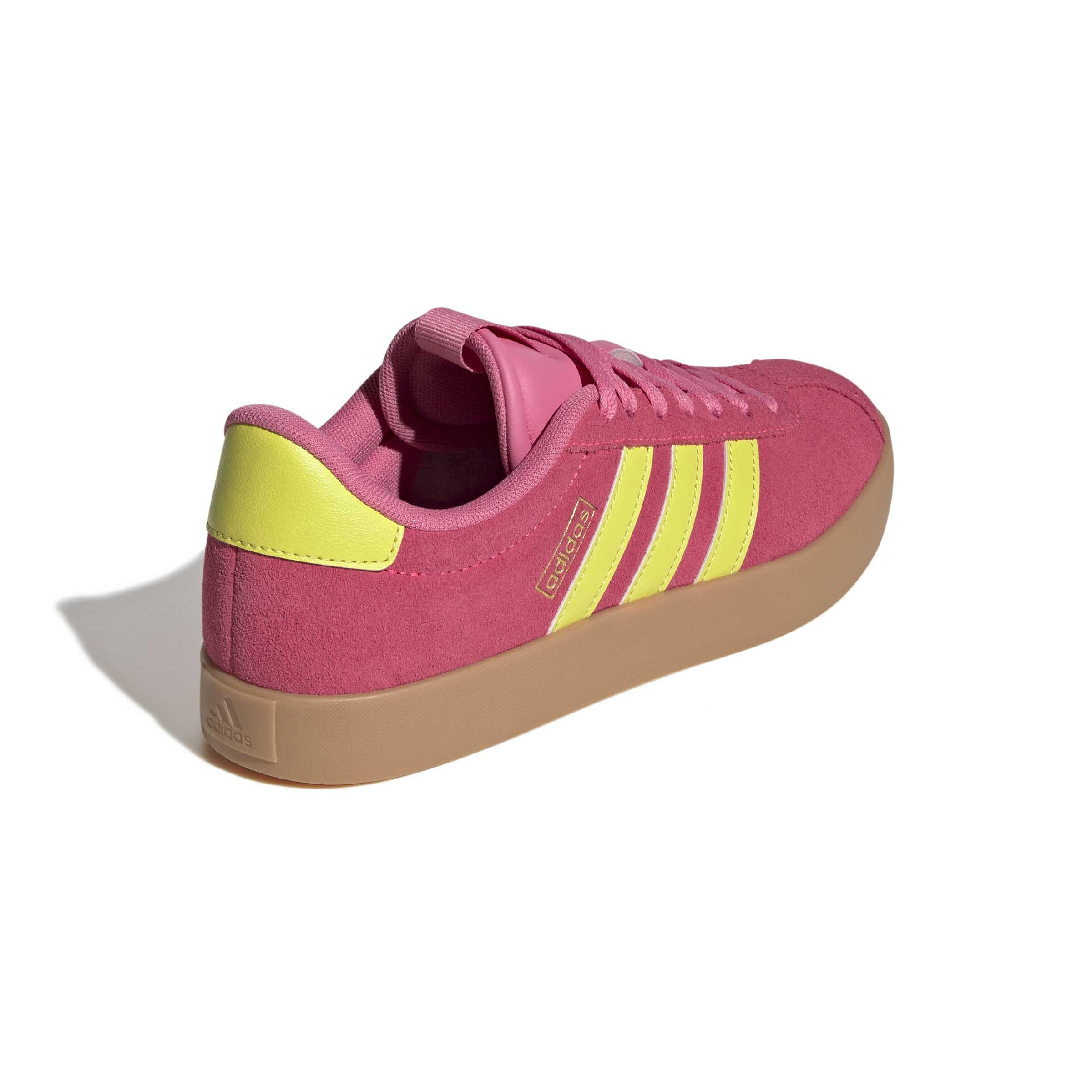 adidas Damen Vl Court 3.0 Shoes, Lucid pink/Pure Lemon/Gold met., 41 1/3 EU