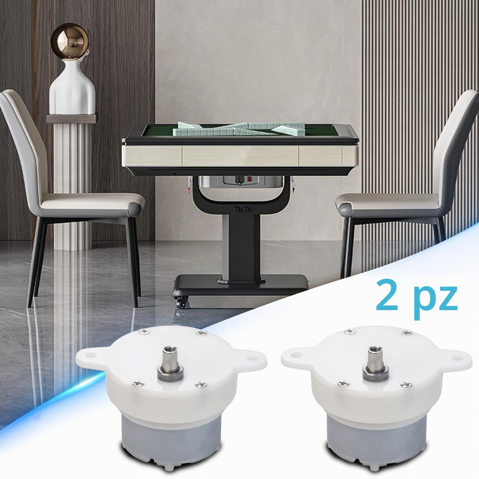 2 pezzi Motore Elettrico ad Alta Velocità Lento, DC 12V Micro Motore Elettrico ad Alto Momento Torcente e Bassa Velocità, Mini Motoriduttore per Auto a Controllo Remoto, Aereo Telecomandato