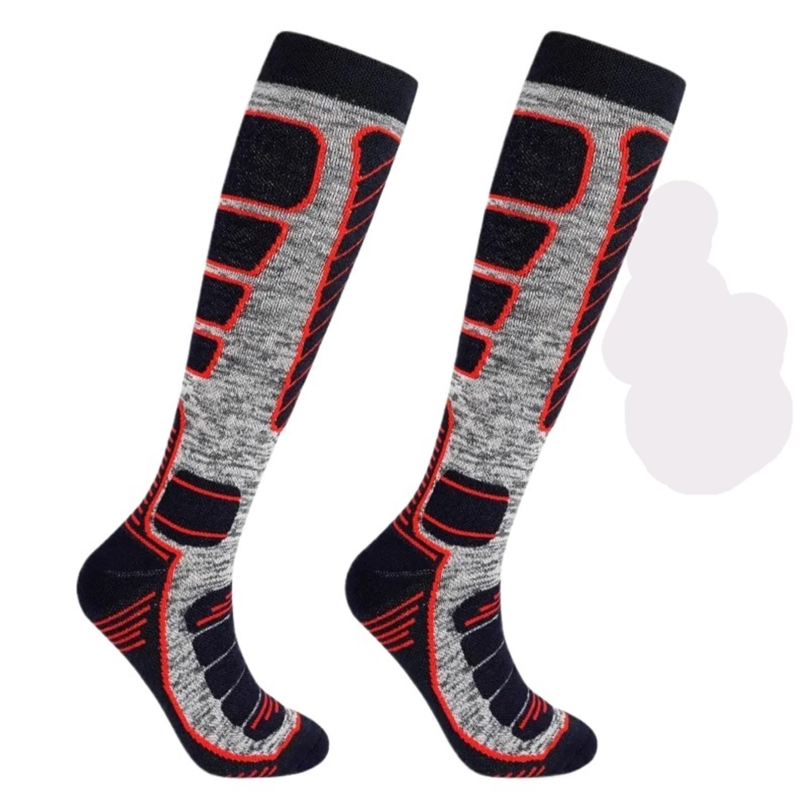 Calcetines térmicos de Lana for Hombre, for esquí, Ciclismo, Motociclismo, Snowboard, Senderismo, Calcetines cálidos for Mujer, montañismo, Senderismo, Acampada para Esquiar