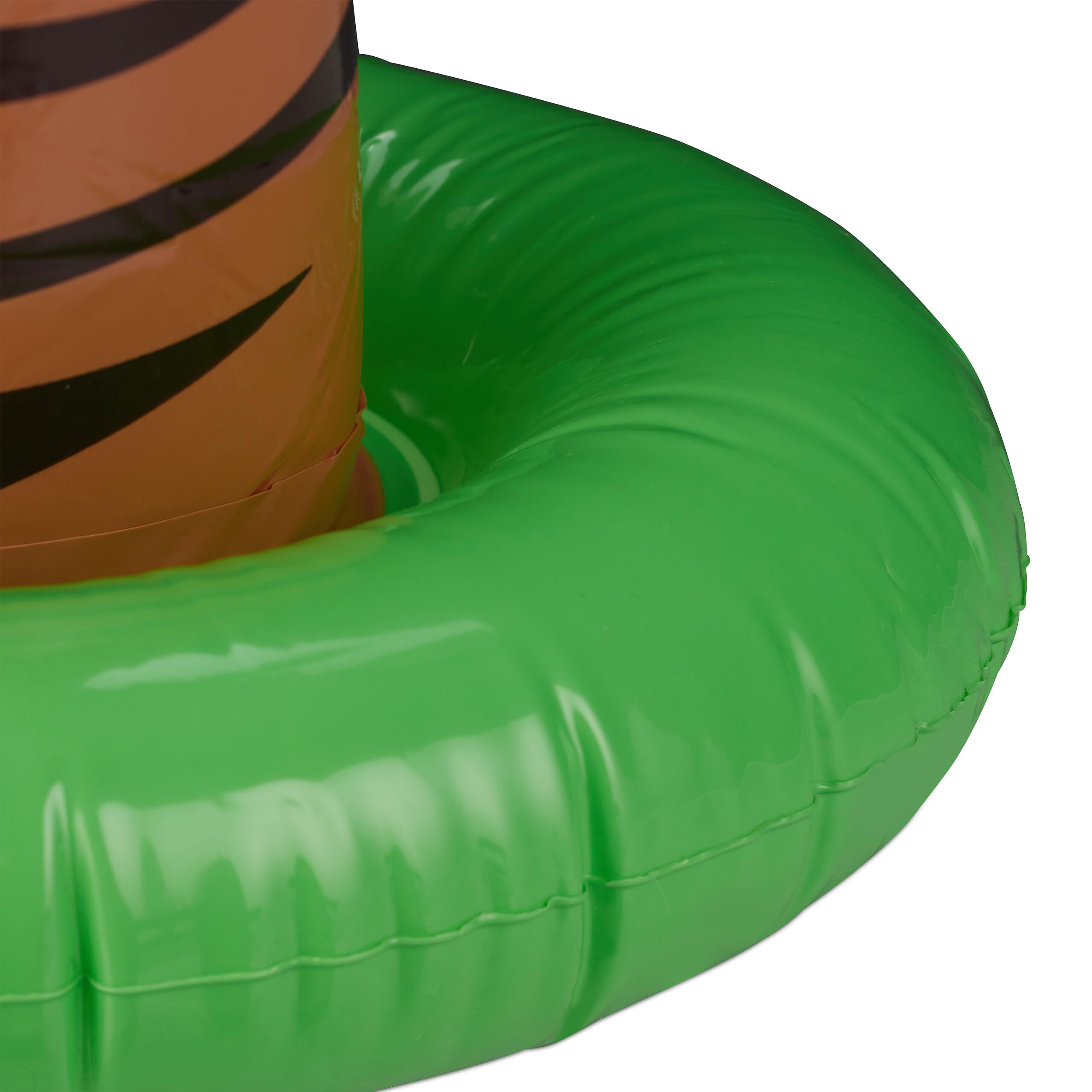 Relaxdays Nadmuchiwana palma, zestaw 2 sztuk, dekoracja na imprezę, basen i plażę, palma hawajska, duża, 80 cm wysokości, plastikowa palma, zielono-brązowa