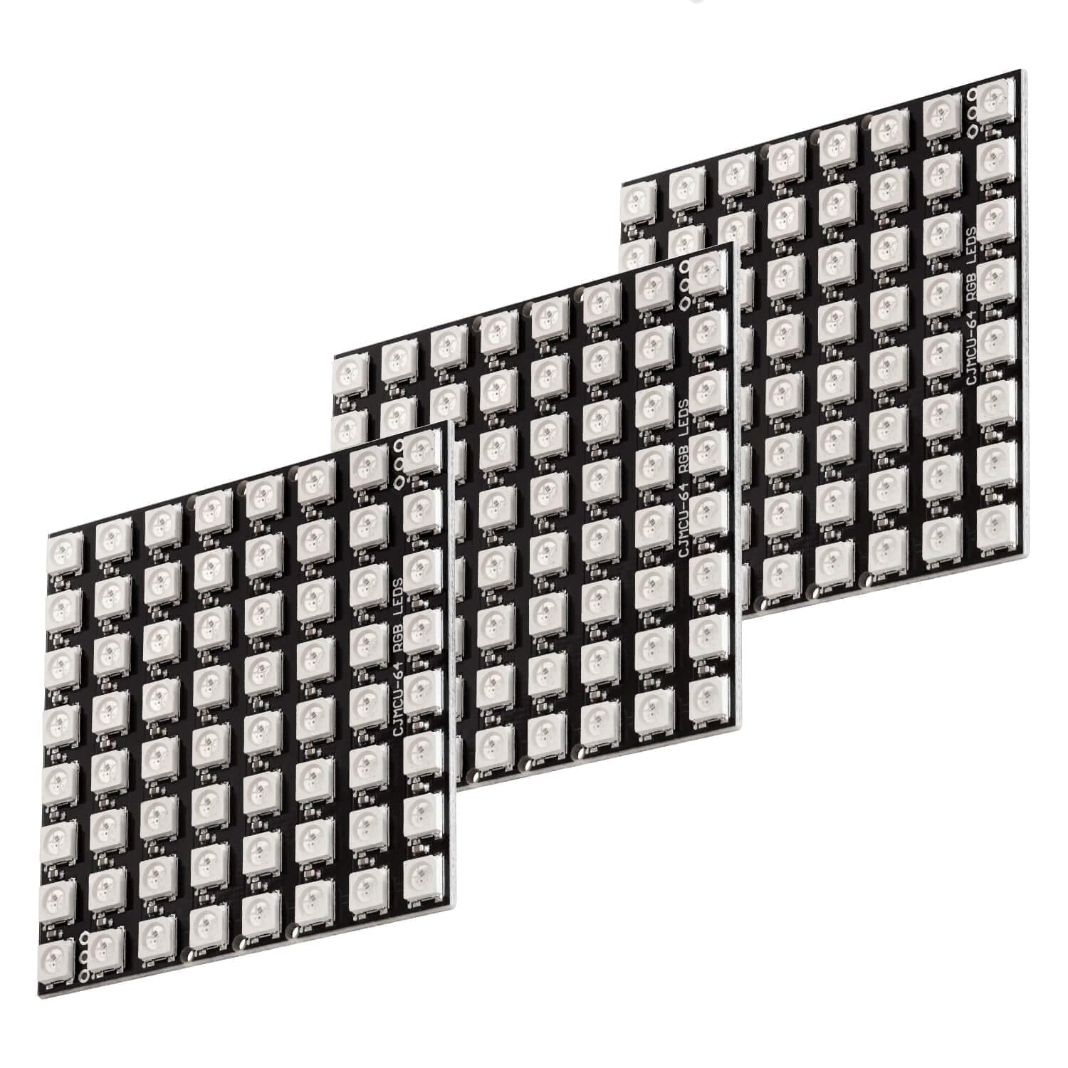 3 x U 64 LED Panel CJMCU-8X8 Module with for and for