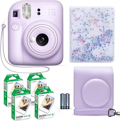 Fujifilm Instax Mini 12 Instant Camera Lilac Purple + Fuji