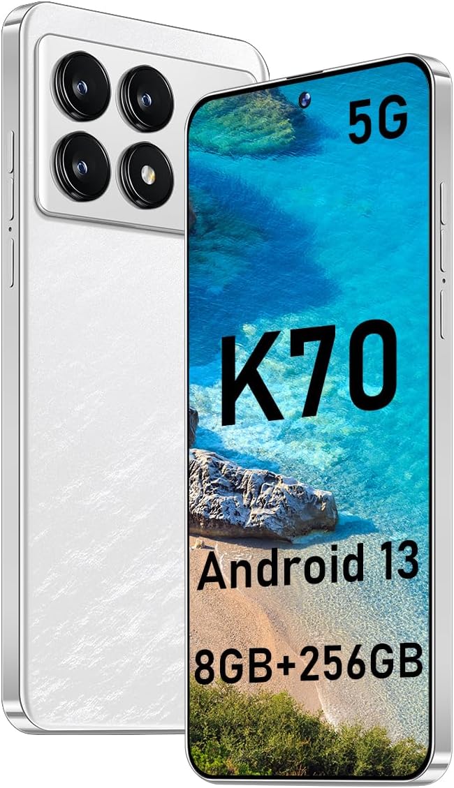 K70 5G Unlocked Smartphones 2024 Android 13 Cell Phones 6.7