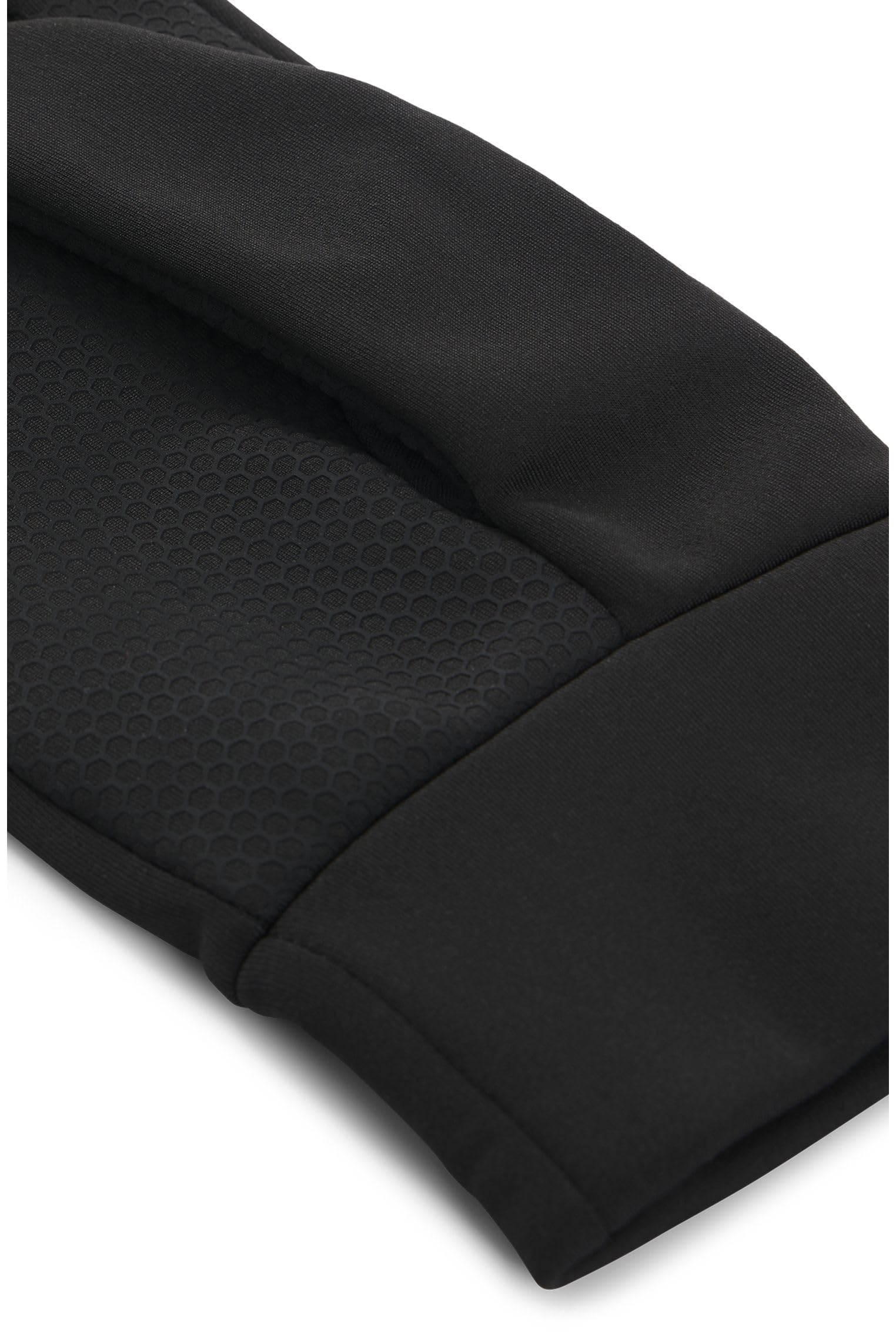 BOSS Hommes Running-Gloves-3 Gants de course adaptés aux écrans tactiles avec logos imprimés