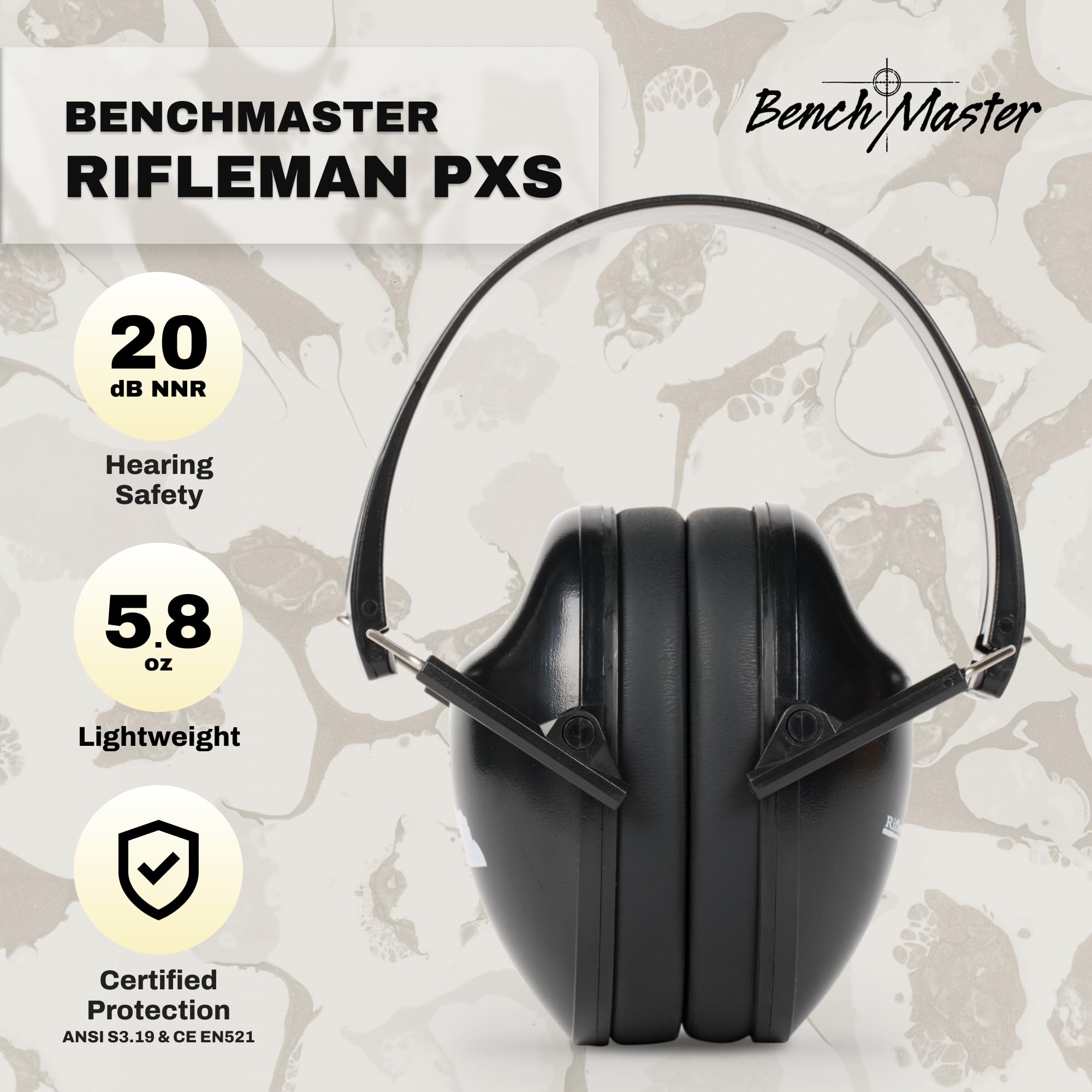 Rifleman – PXS – rfpxs – Protección auditiva – Protección para los oídos – Orejeras – Perfil Bajo