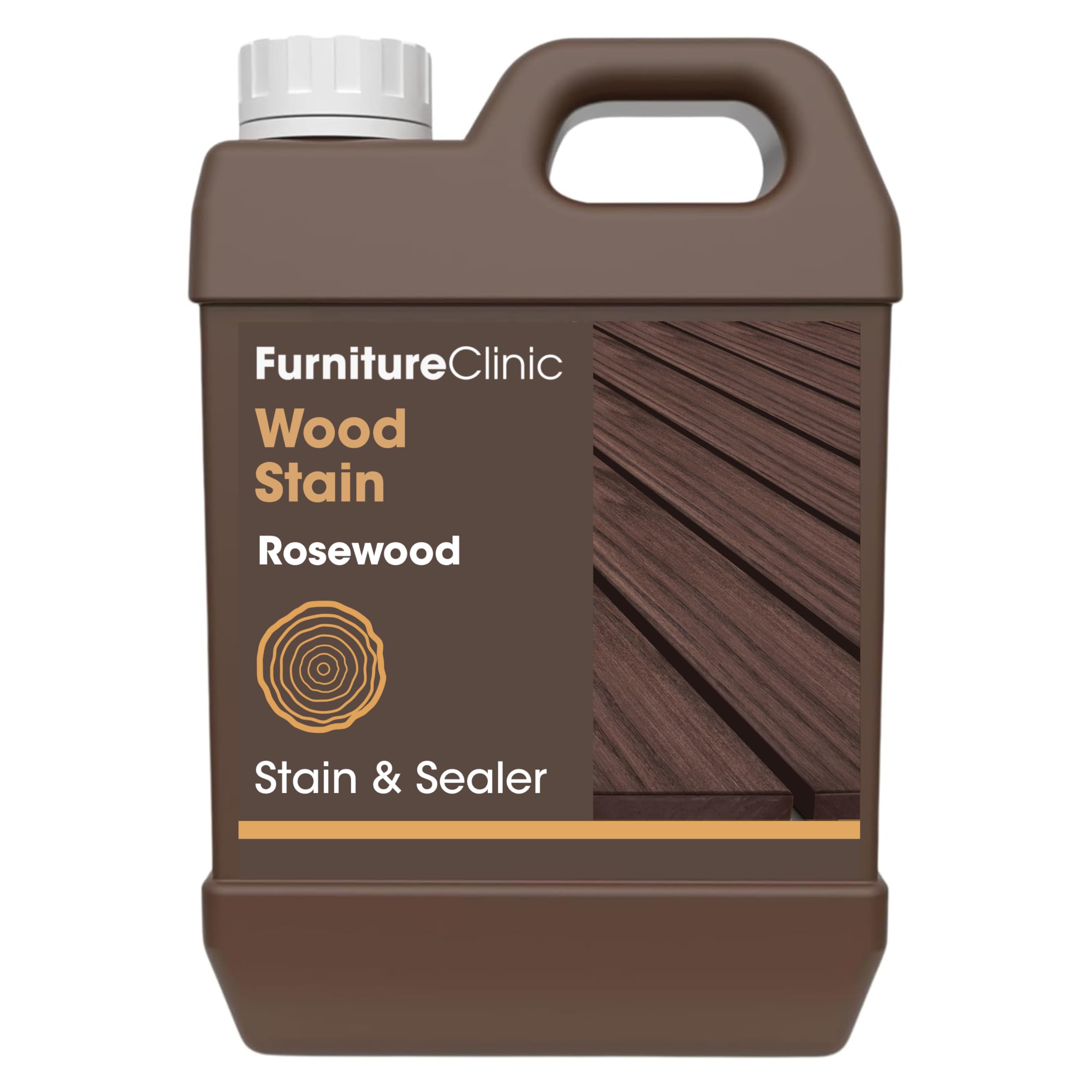Wood Stain | Water Based | Fast Drying, Low Odor, & Non-Toxic | Multiple Finishes | for Indoor & Outdoor Furniture and More | Rosewood (85 Fl Oz / 2500ml)