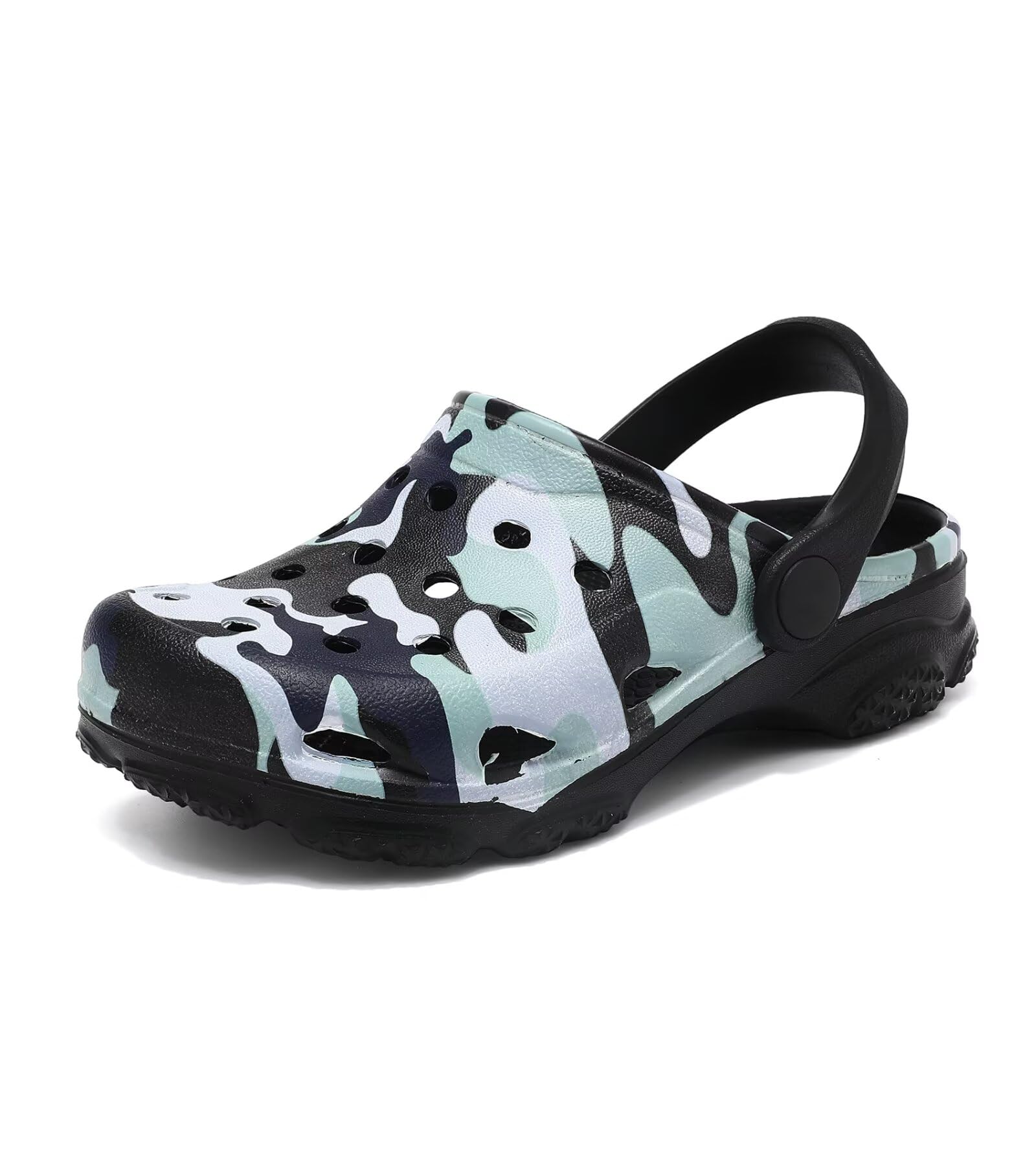 Boys and Girls Tie Dye Clogs for Kids,Unisex Eva Mules for Big Kid,Little Kid,Boy and Girl Closed Toe Slide Sandals