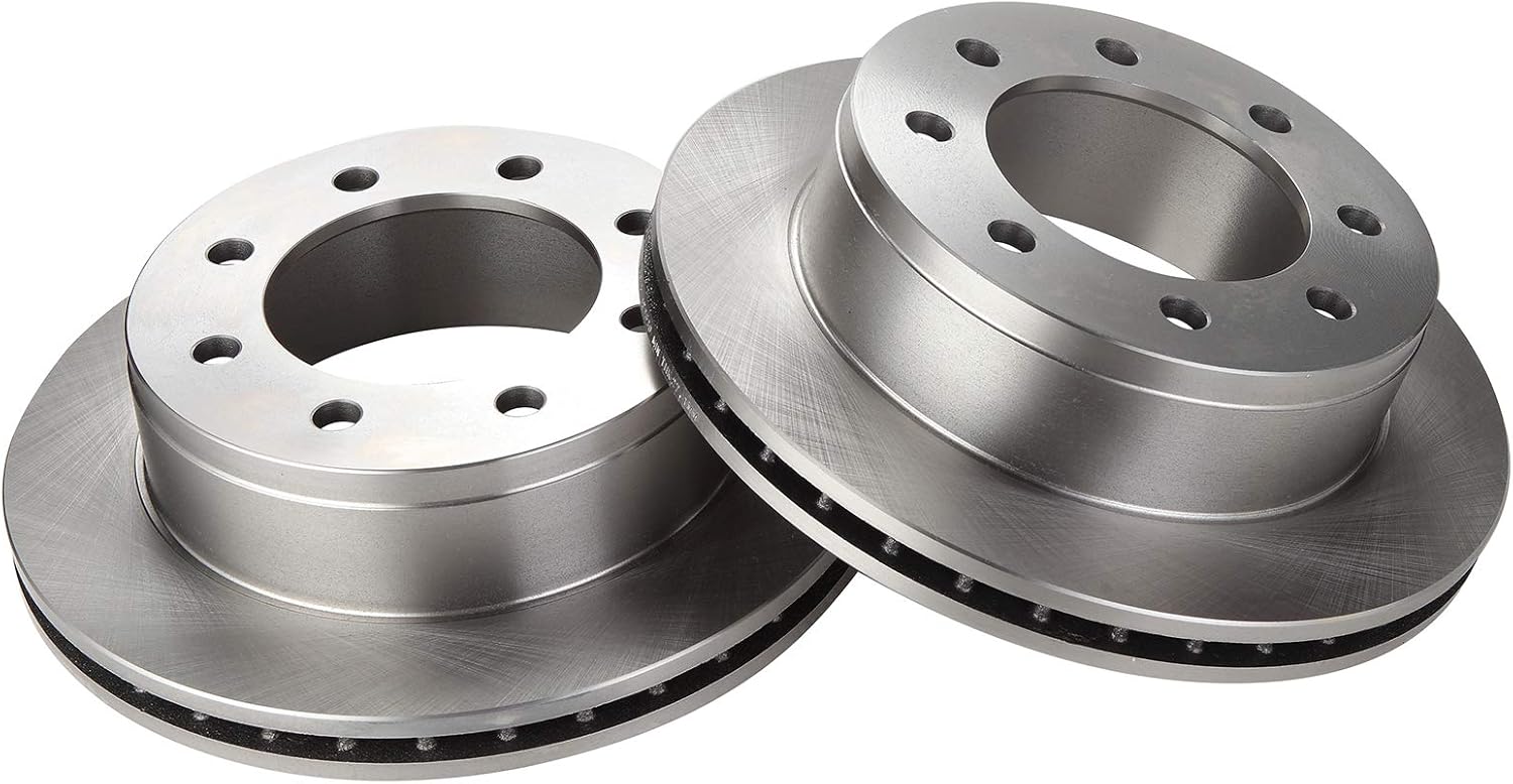 TRQ Rear Disc Brake Rotor Pair Set for GMC Chevy Van Pickup Truck