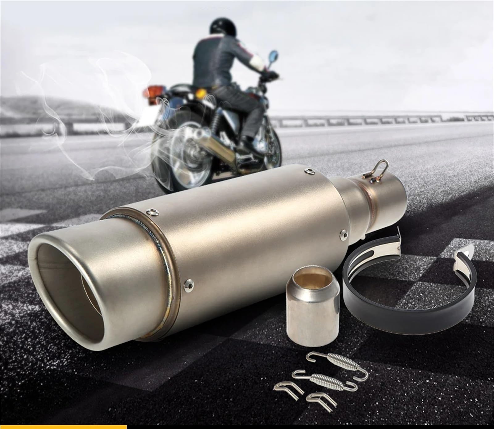 Tłumik końcowy 38-51mm Motocykl Rura Wydechowa Tylny Modyfikowany Motocyklowy Tłumik Wydechowy Odpowiedni Do Motocykla układ wydechowy samochodowy