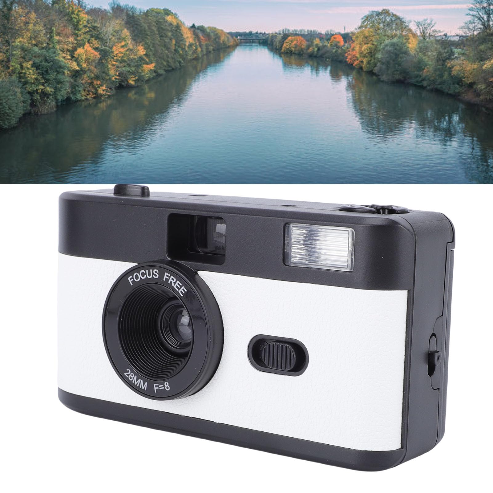 Jiawu Kamera Filmowa Retro Kamera Filmowa 35 Mm F/8 z Ustawieniami Ręcznymi i lampą błyskową, Wyjątkowa Estetyka zdjęć Analogowych dla Studentów, w Stylu Vintage [ Retro, z Ustawieniami Ręcznymi, z