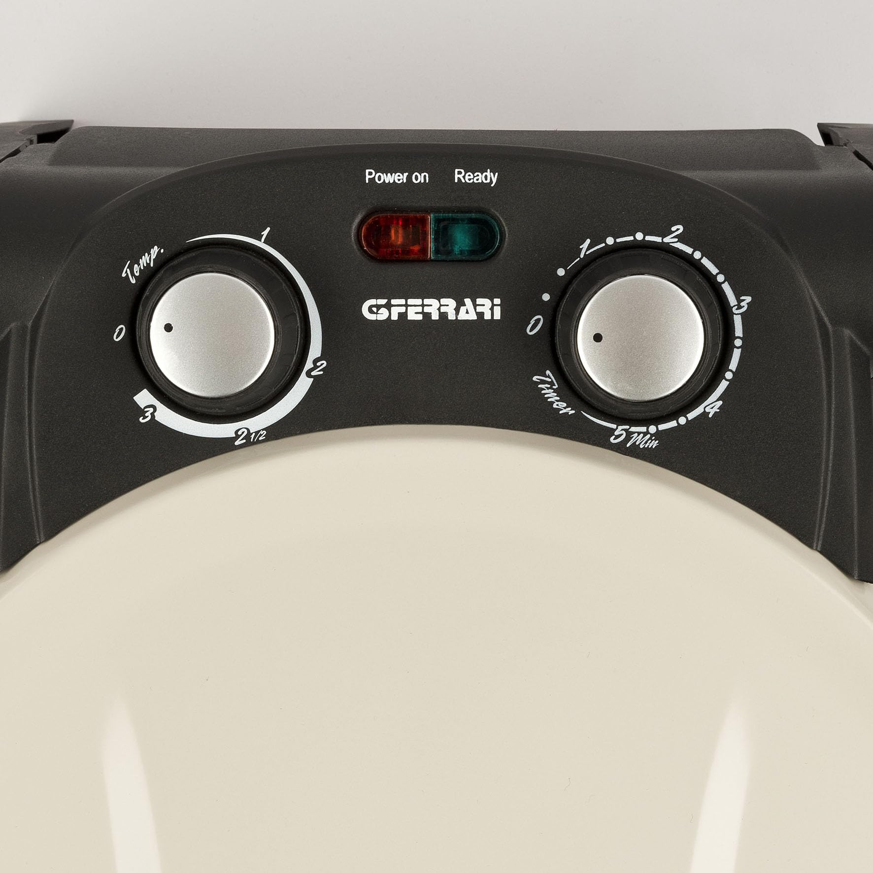 G3Ferrari Delizia G1000617 Elektrische pizzaoven Icy Cream - limited edition - tot 400 graden met vuurvaste natuursteen/pizza en nog veel meer in 3 minuten/ook voor tafel en tuin, wit