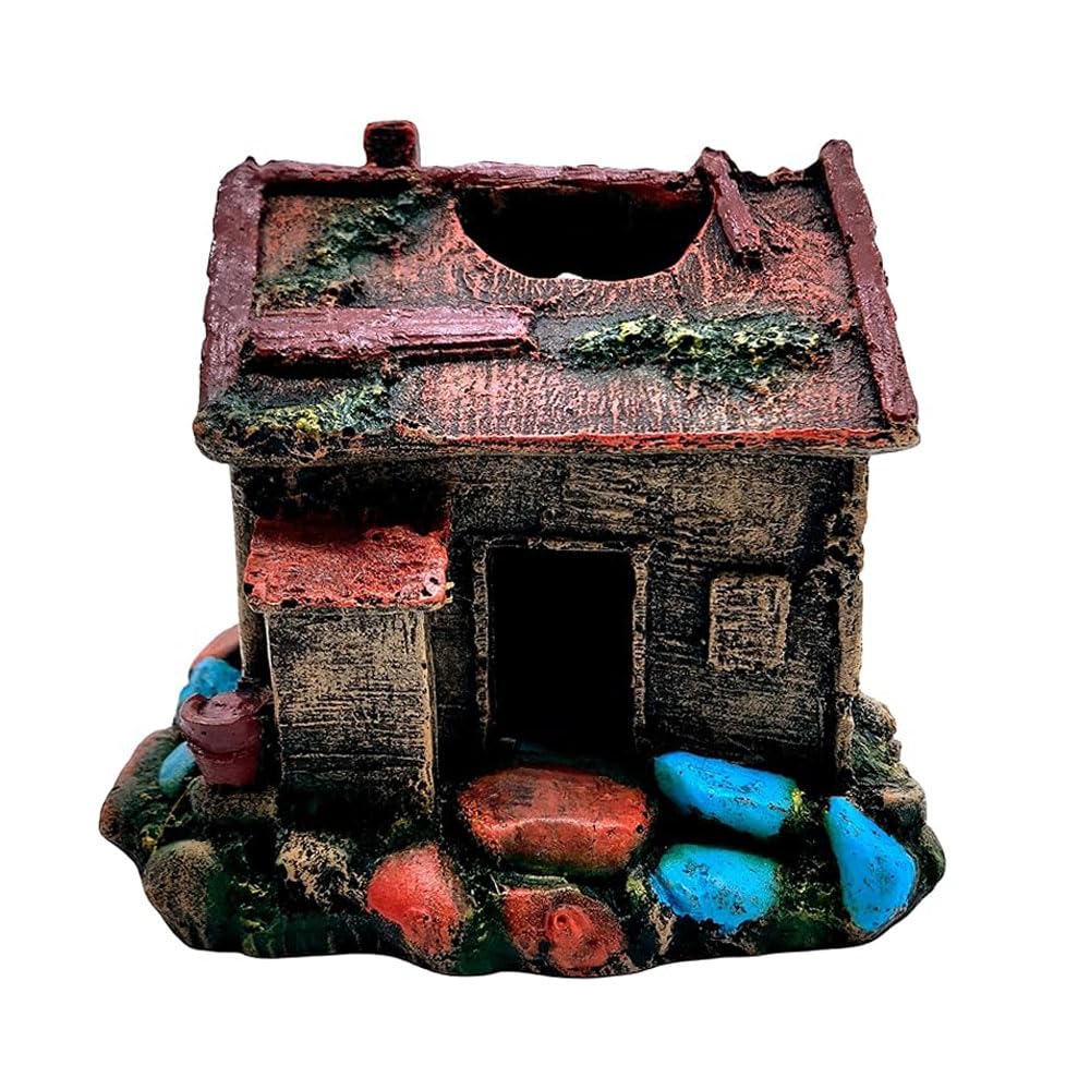 NeoStyle Aquarium Fish Tank Decoration, Fish Tank Decoration, Aquarium Fish Tank Decoration Accessories (House)