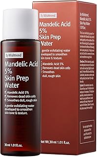 [BY WISHTREND] Mandelic Acid 5% Skin prep Water, Gentle Skin exfoliator for face, Aha Bha Toner, Ideal for Sensitive Skin | Helping clogged pores and Pigmentation (1.01 Fl Oz (Pack of 1))