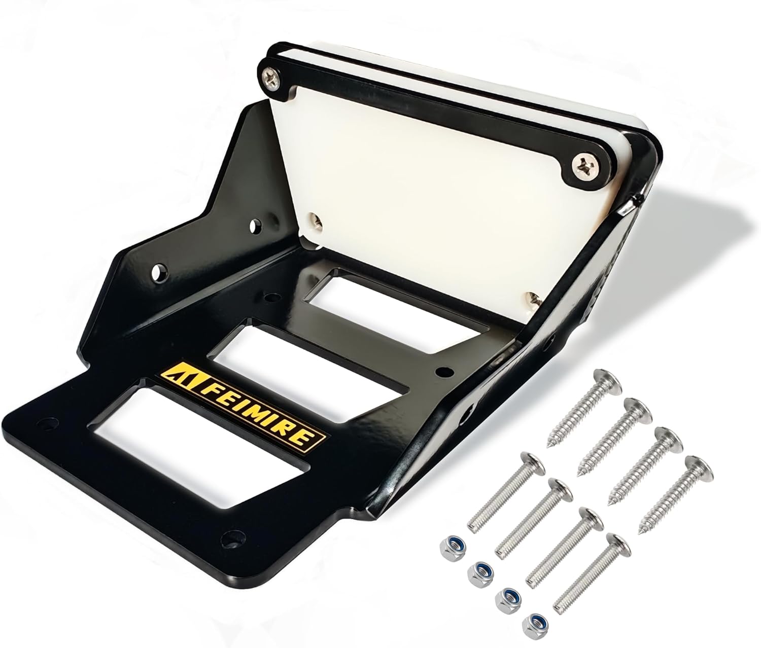 Kayak Motor Mount, Heavy-Duty Aluminum Trolling Motor Bracket for Canoe, Fishing Kayak, Jon Boat, Fits 3HP Outboard, Adjustable & Secure