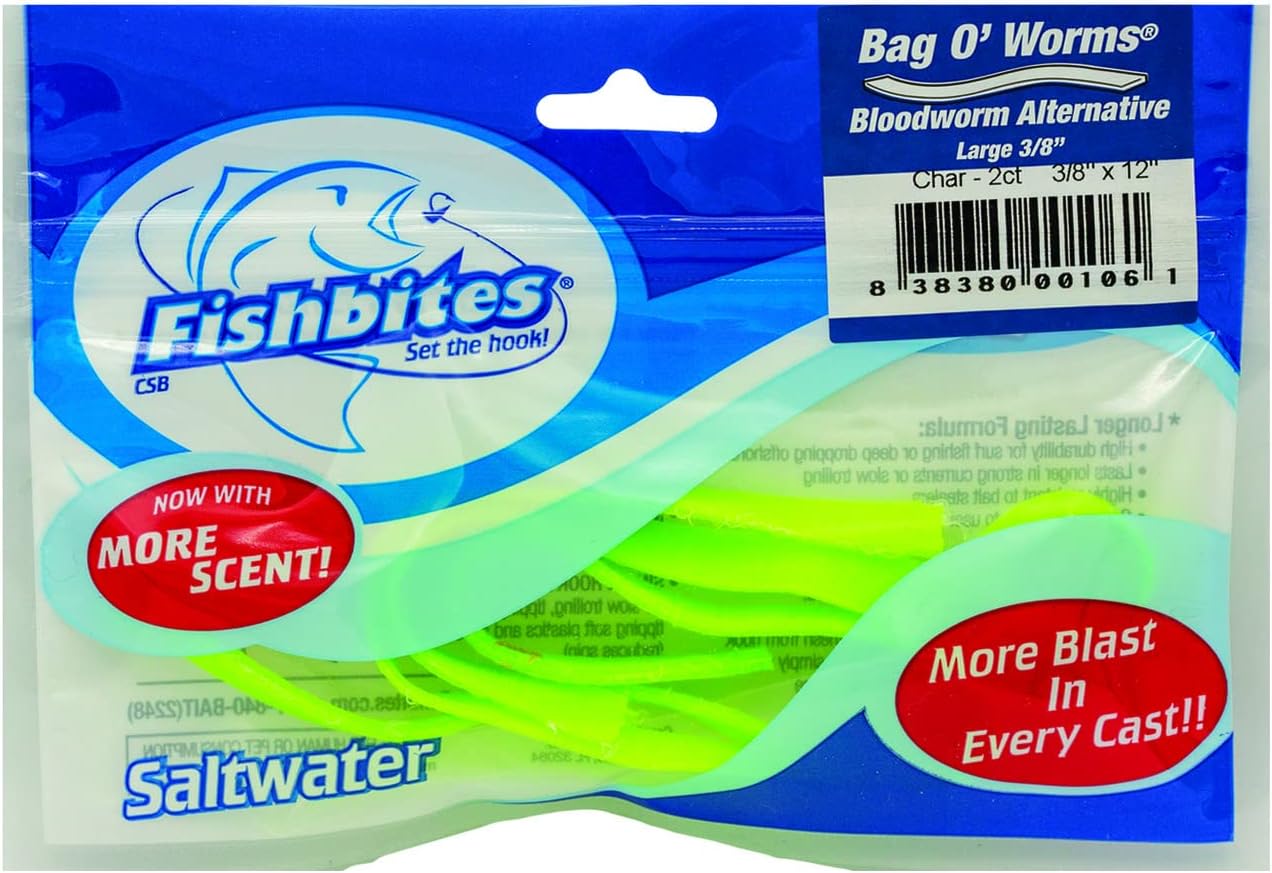 Fishbites Bag O' Worms Bloodworm - Longer Lasting