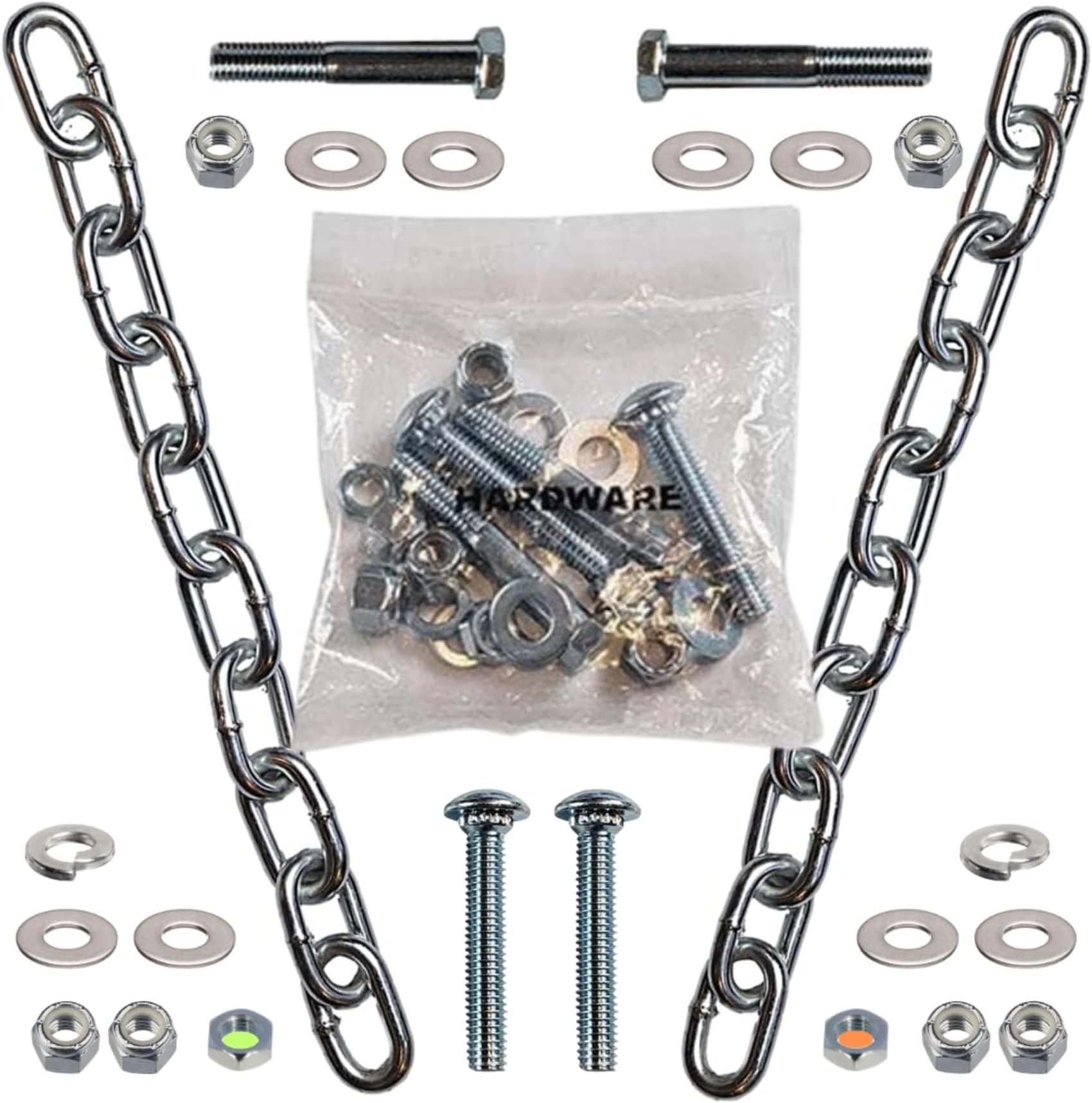 ShootingTargets7 Steel Target Chain Kit - Steel Target Hanging Kit - Hanging Targets for Shooting - Target Chain Set - Ar500 Steel Target Hanger - Hanging Steel Target - Shooting Gong Target Hanger