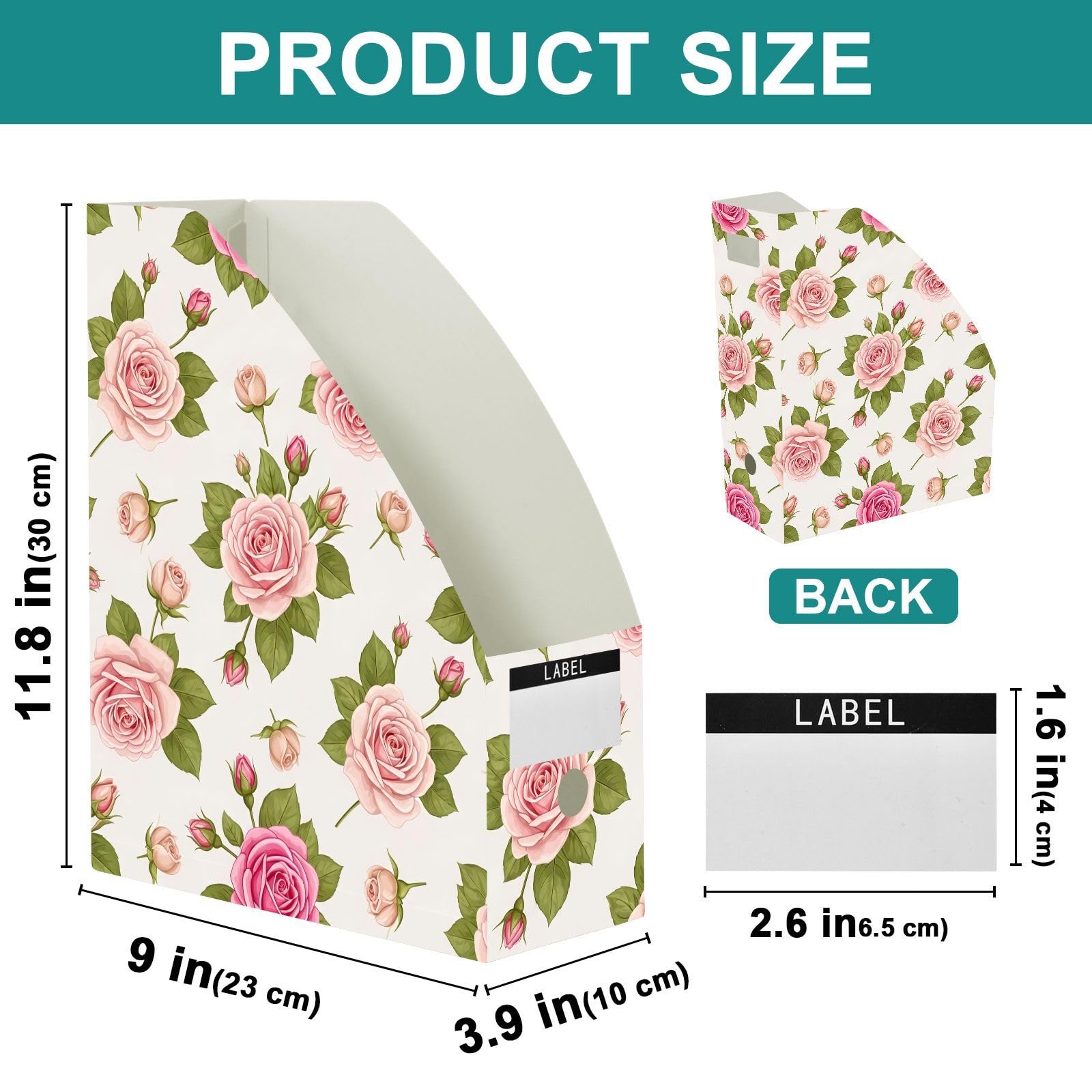 Classic Rose Pink Portariviste, plastica PP