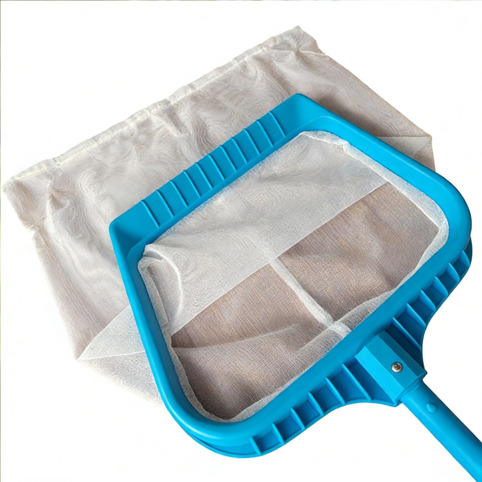 Leaves Scoops with PVC Construction and Ergonomic Handle for Easy Water Front Cleaning Pool Maintenance Tool
