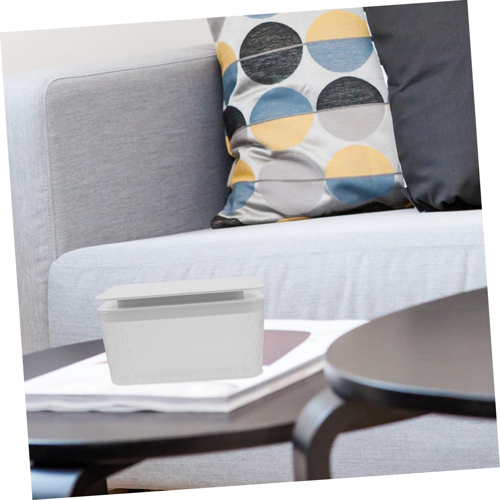 Gatuida Dispensador de Toallitas Húmedas Compacto Caja Plástica Tapa para Baño Hogar Cocina Organizador Contenedor Reutilizable para Pañuelos Húmedos y Servilletas