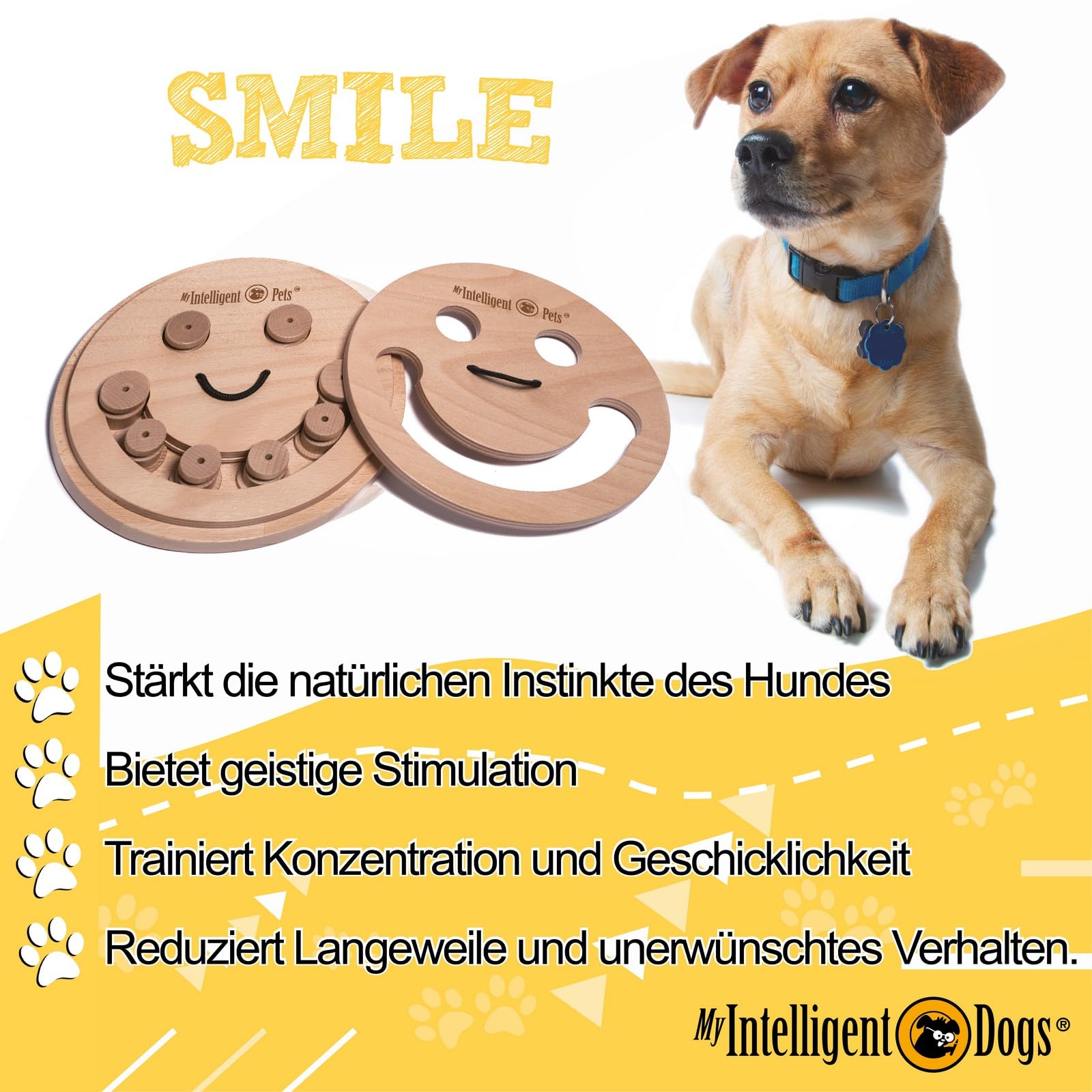 Interaktives Hundespielzeug Intelligenz, Hundepuzzle | Intelligenzspielzeug für Hunde Mentalen Auslastung - Interaktives Spielzeug Hund, Denkspiele für Hunde