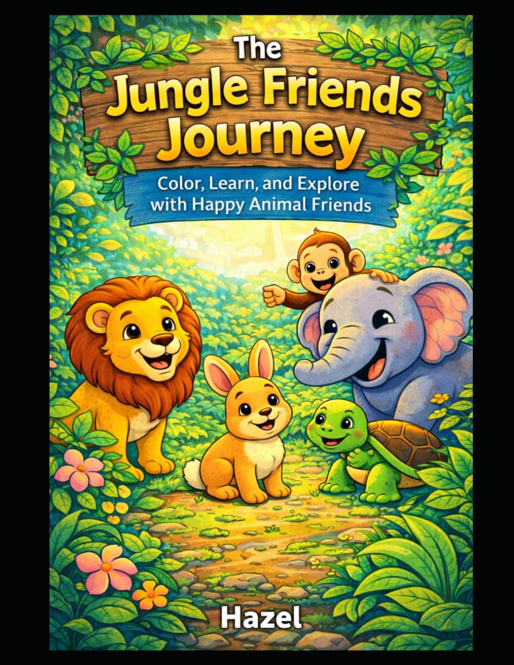 The Jungle Friends Journey: Color, Learn, and Explore with Happy Animal Friends