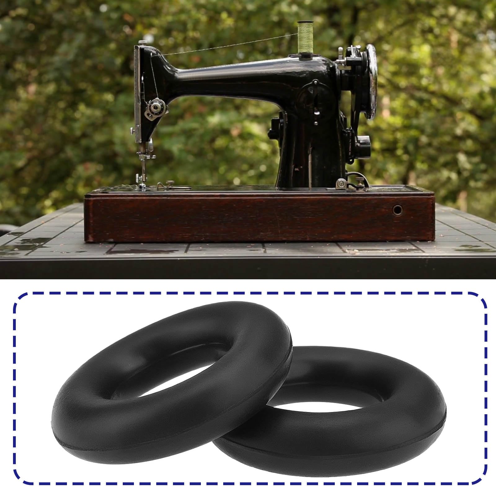 Anello In Gomma Per Avvolgitore Bobina – Diametro Esterno 4cm, Interno 2,6cm, Confezione Da 2, Per Macchina Da Cucire Piatta