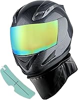 Vista 1 de 1Storm - Casco de cabeza completa para motocicleta, diseño de calavera mecánica HJDJ11