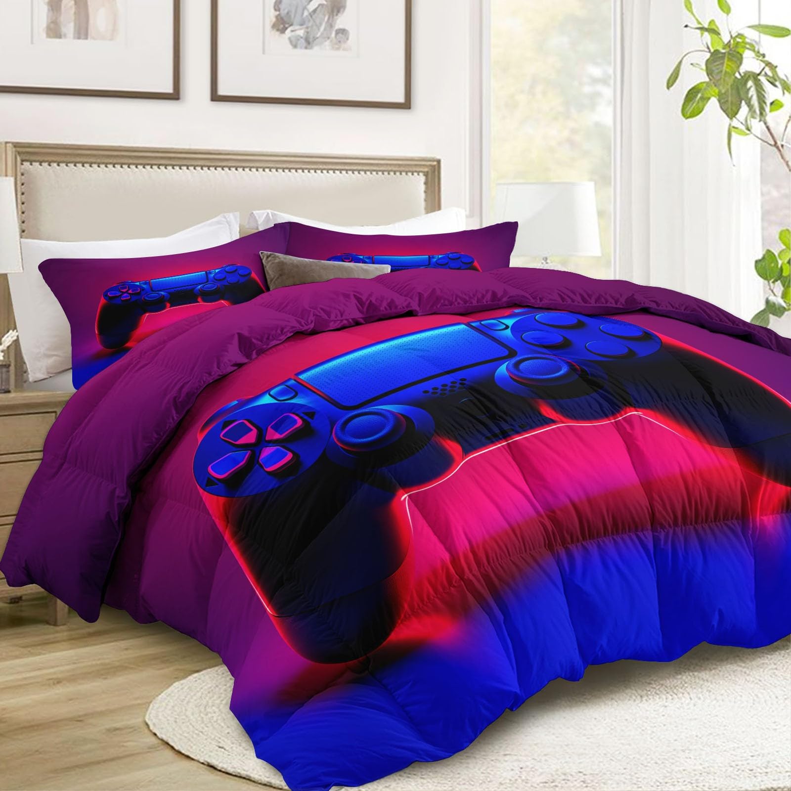 Générique Kolorowy obraz Swirl Dwustronna kołdra 200 x 200 cm, sztuka abstrakcyjna Miękka oddychająca, lekka i oddychająca kołdra - Kołdra Zestaw pościeli Zmywalny pikowany koc