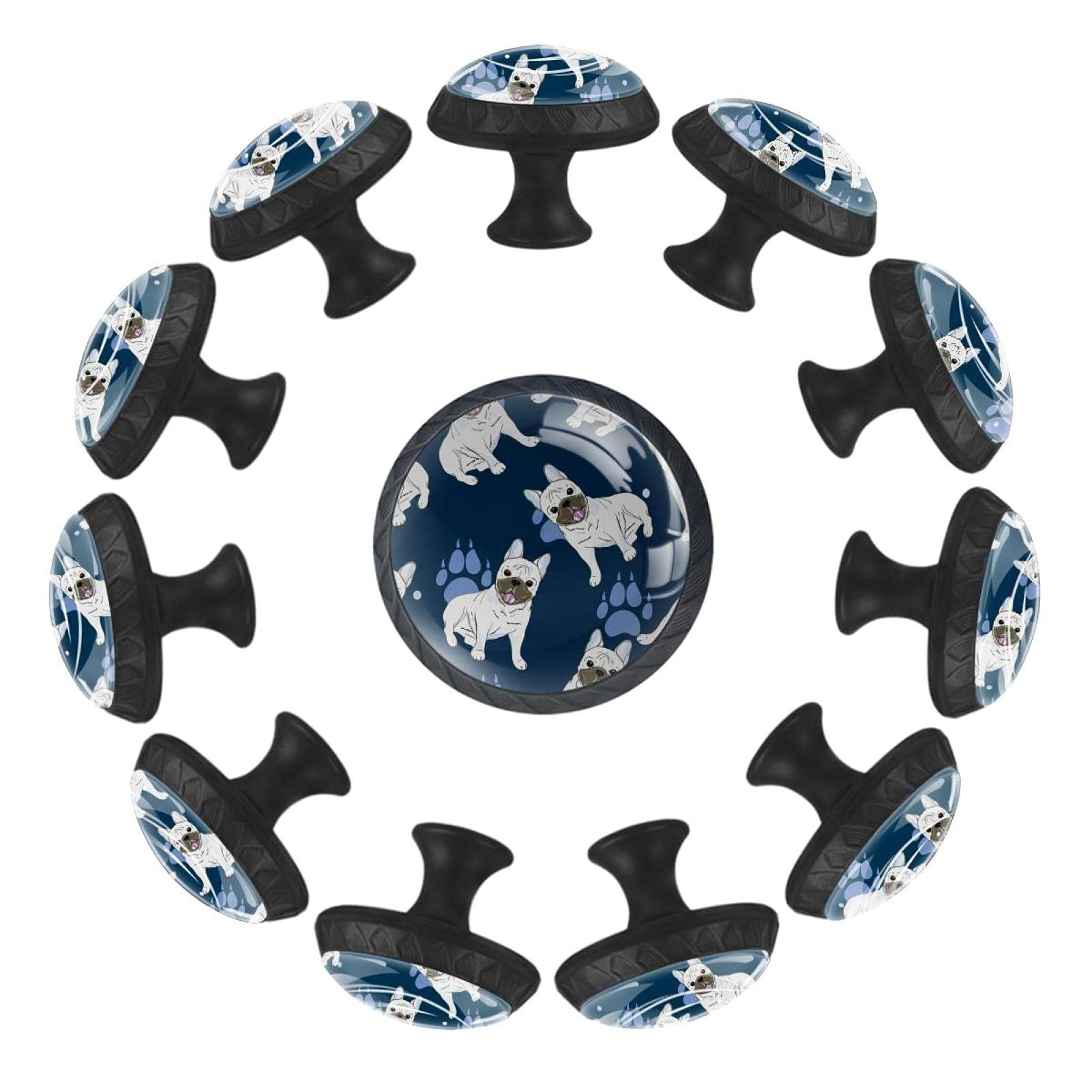 Boutons de tiroir ronds bouledogue 35mm pour meuble de chambre et commode