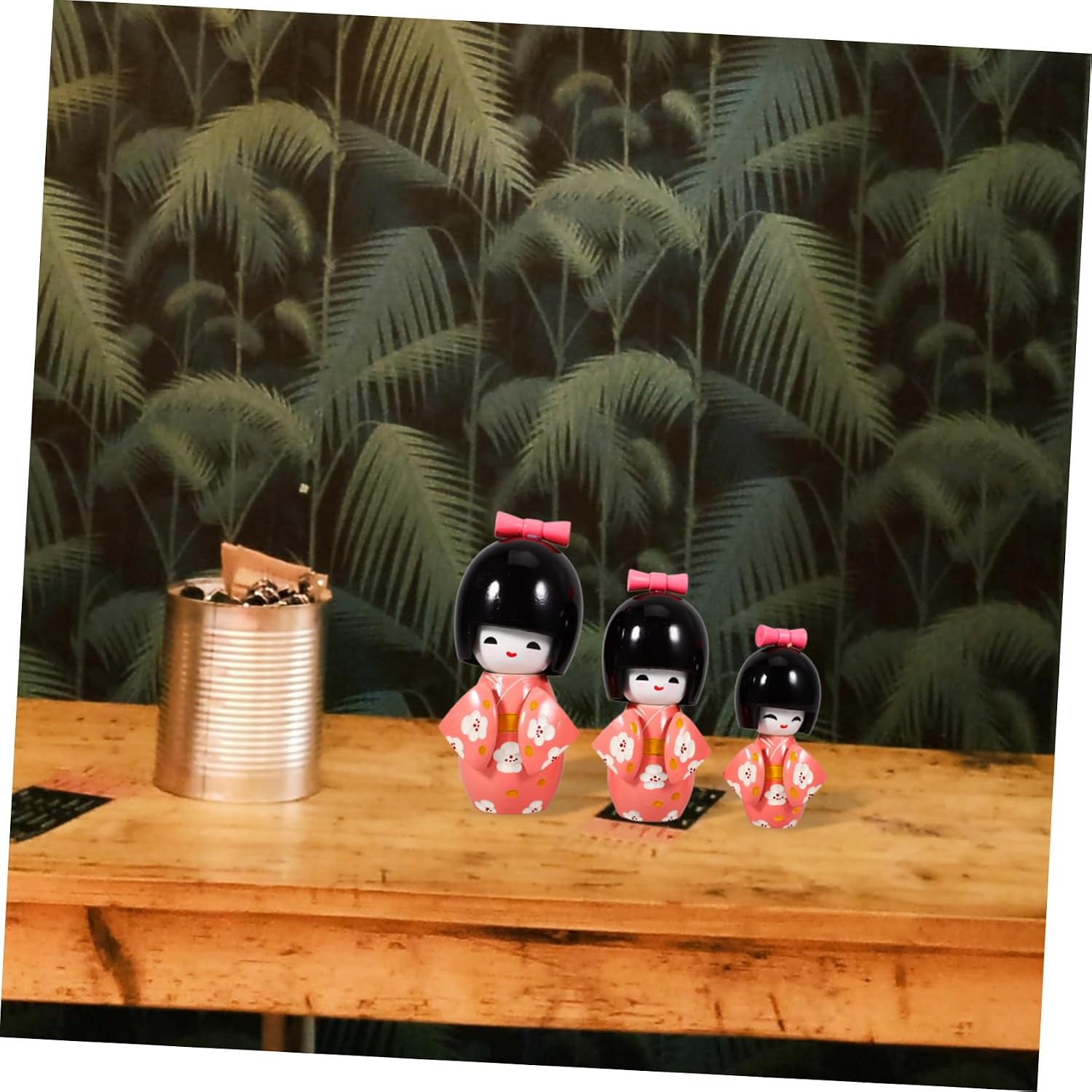 3pcs Japanese Kimono Doll Craft Decoration for Home and Shop Adorable Traditional for Japanese Art