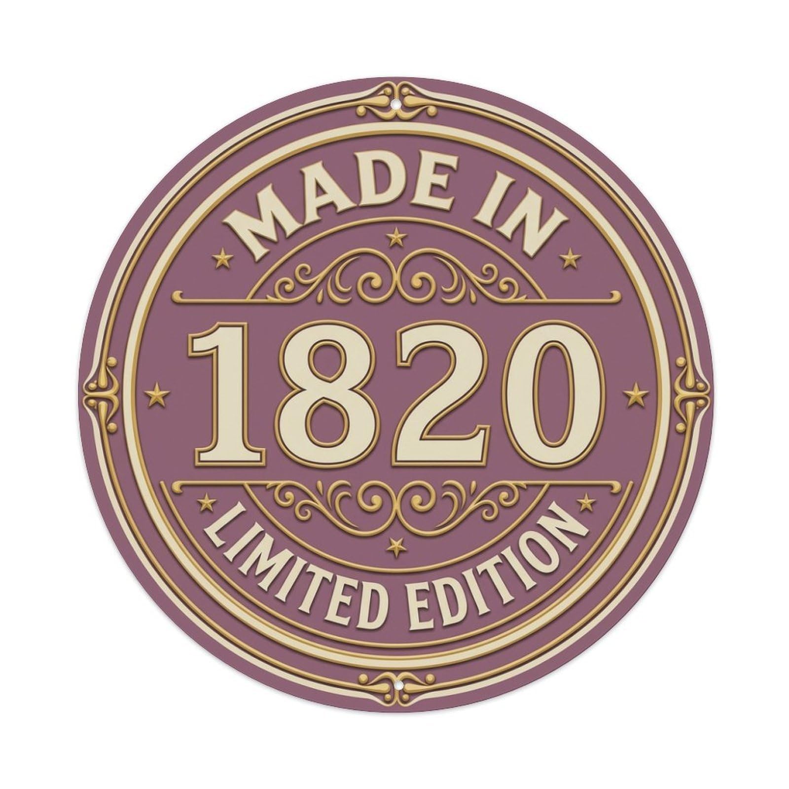 Made In 1820 Limited Edition Metal Tin Sign