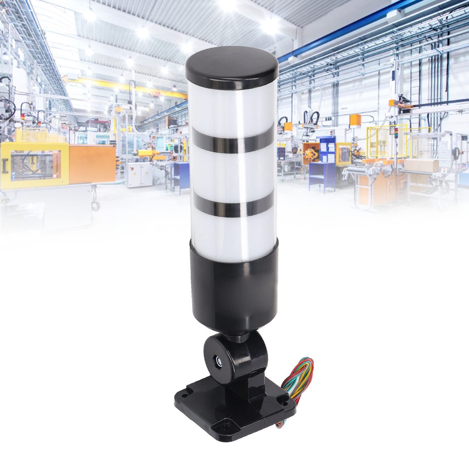 FLEXMAN DC 12~24V LED Torre Señal Luces Pila, ABS Emergencia LED Luz Estroboscopica de Advertencia de Luces Beacon para Líneas de Montaje Industrial, Taller de Máquinas Herramientas