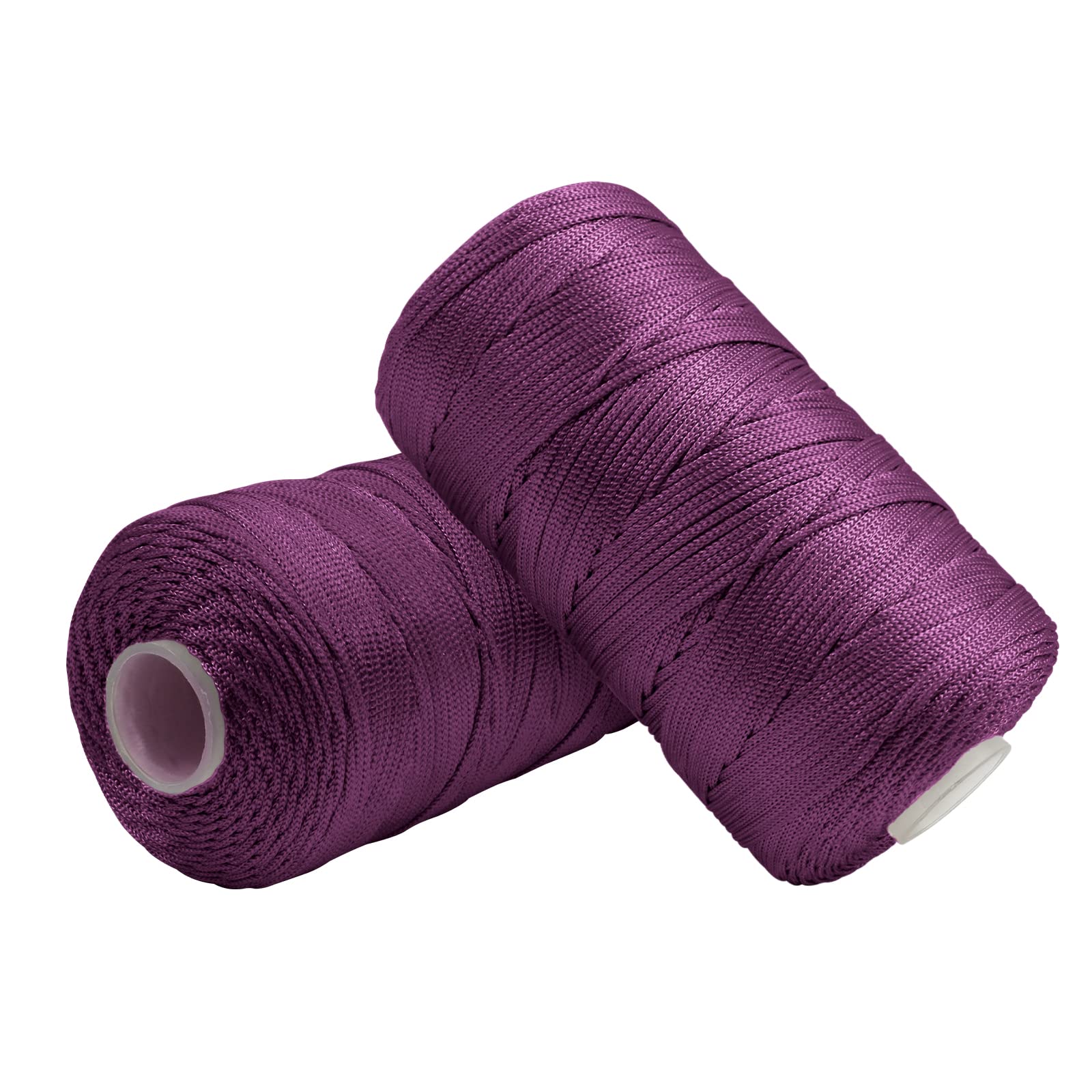 Uiopa Violet Macrame Cord 1.5Mm X 400M, Nylon Macrame Yarn For Crochet And Knitting, Crochet Yarn For Wall Hangings, Dream Catchers, Jewelry Making, Diy Craft Project