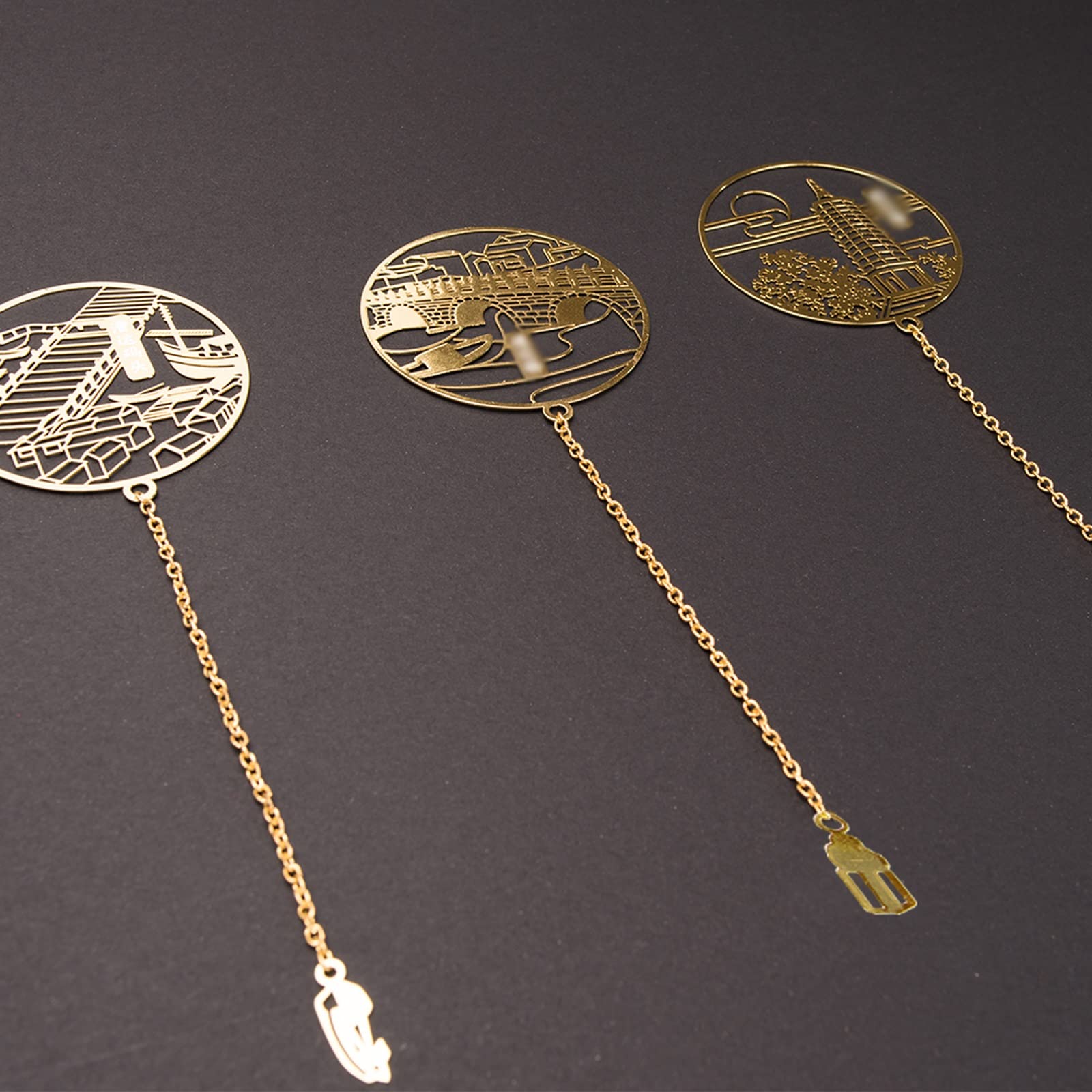 Signet 3PCS Signets en métal Bookmark avec boîte-Cadeau for Femmes étudiant Enseignant Graduation Cadeau de Noël signets pour Hommes Femmes