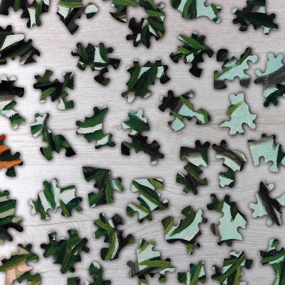 Amazon.com: Woman Walking in an Exotic Forest Wooden Puzzle by