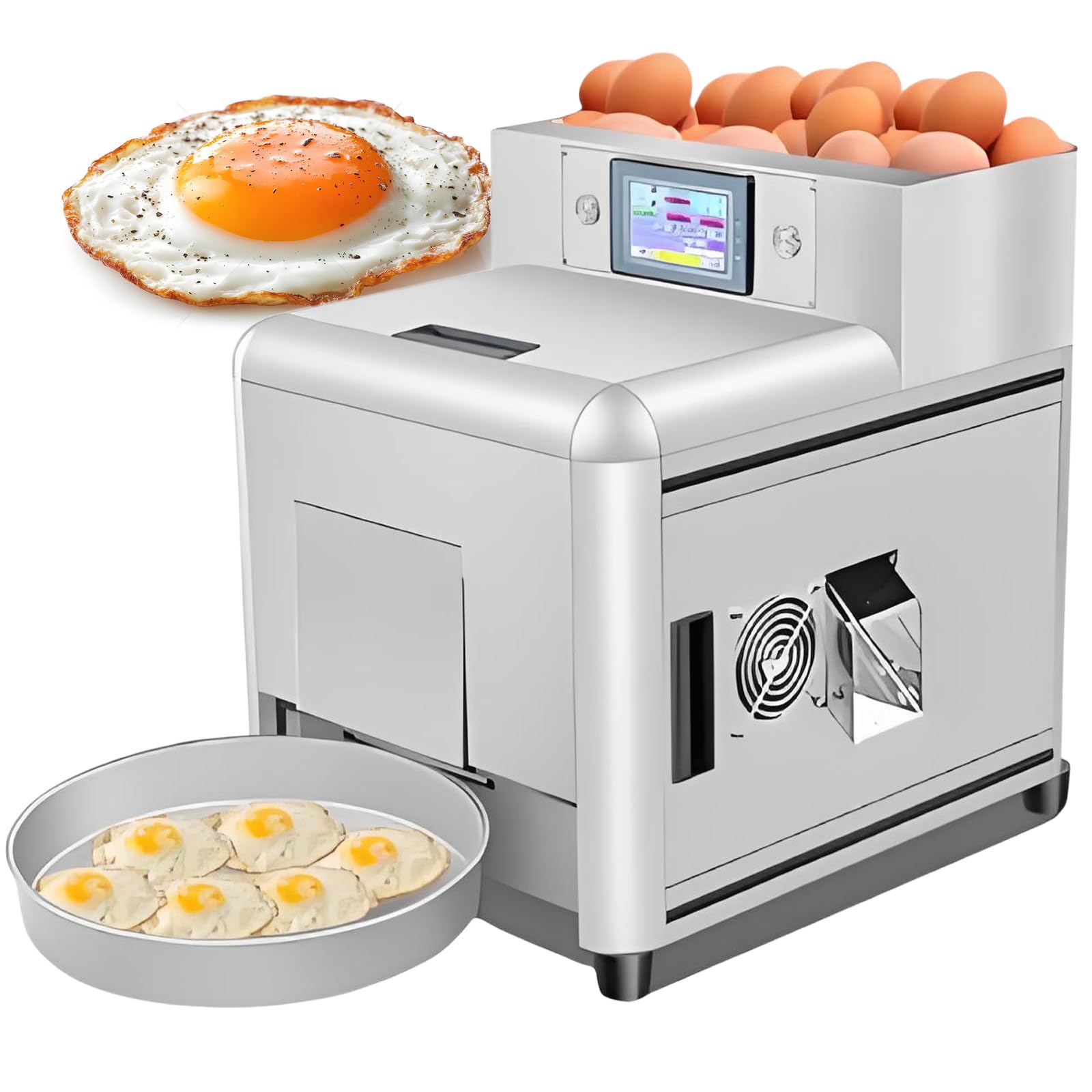 Intelligent Touch Screen Omelette Maker,Production: 120 Pcs/H,Automatic Fried Egg Making Machine,for Fried Egg Sandwich