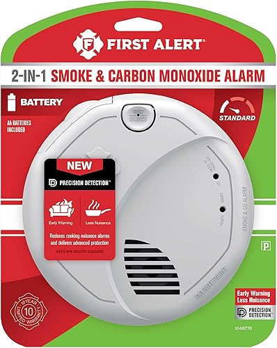 Miniatura 9 de First Alert SMCO100 - Alarma combinada de humo y monóxido de carbono con batería - 3 unidades