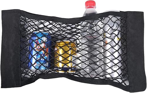 Miniatura 2 de Red de carga de malla de 19.5 x 9.75 pulgadas para maletero de automóvil, red de almacenamiento de calcomanías de pared, bolsa organizadora de