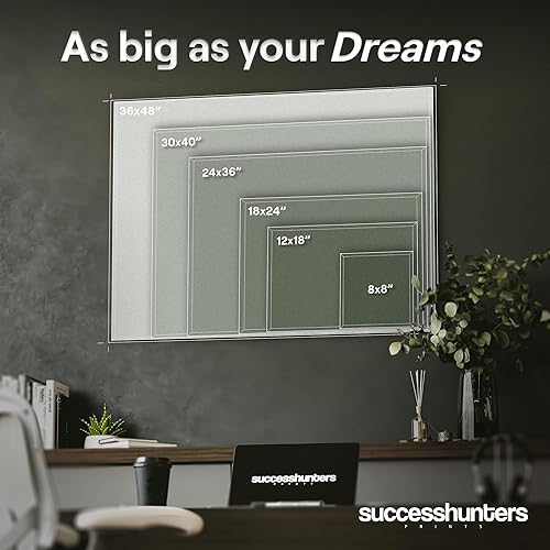 Miniatura 4 de Lienzo de 1 millón de dólares, lienzo motivacional, decoración de dormitorio y oficina, un millón de dólares al año, decoración de mercado de