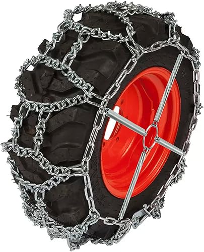 Miniatura 5 de 1 par de tensores de cadena de neumáticos, tensores de cadena de neumáticos para nieve, tensores de cadena de neumáticos de tractor de jardín