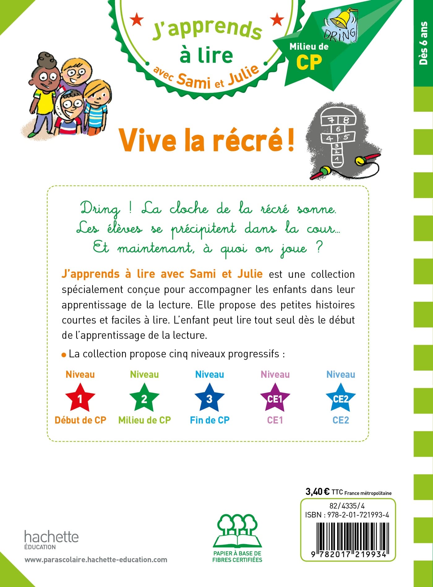 Sami et Julie CP Niveau 2 Vive la récré !: Milieu de CP, Niveau 2